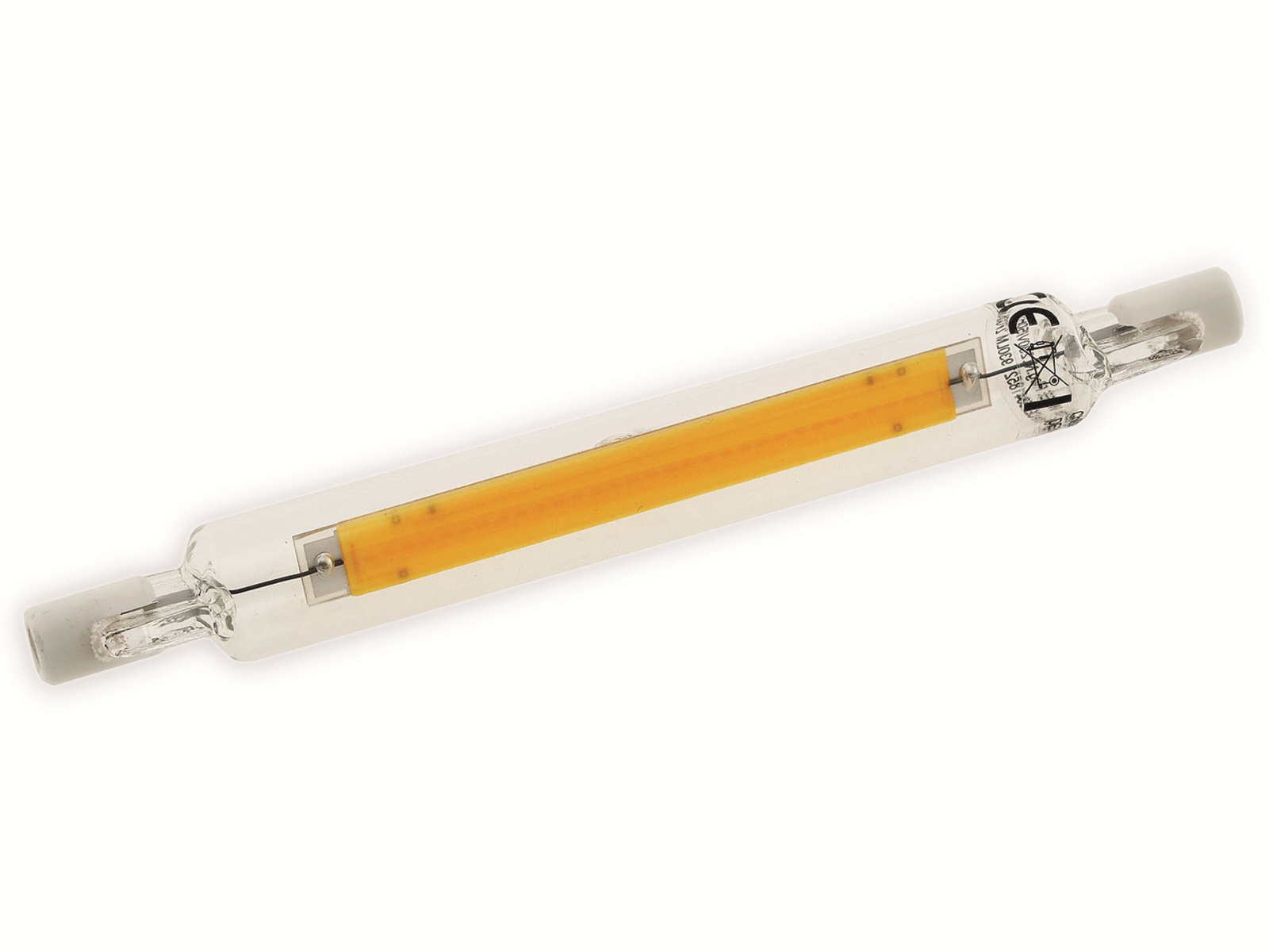 CHILITEC LED-Lampe R7s, EEK: E, 8 W, 930 lm, 2900 K, warmweiß, COB, 118 mm