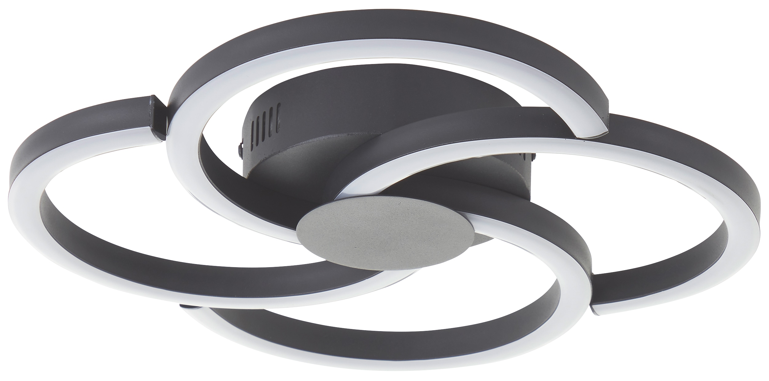 BRILLIANT LED-Deckenleuchte Fico, 22 W, 2300 lm, 3000 K, schwarz