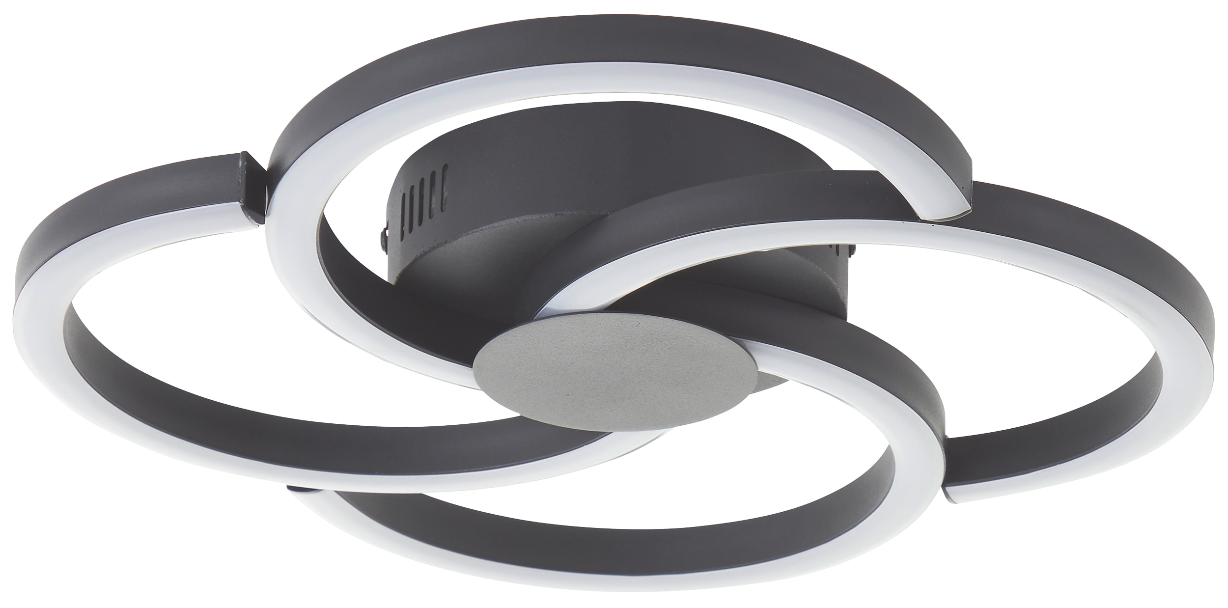 BRILLIANT LED-Deckenleuchte Fico, 22 W, 2300 lm, 3000 K, schwarz