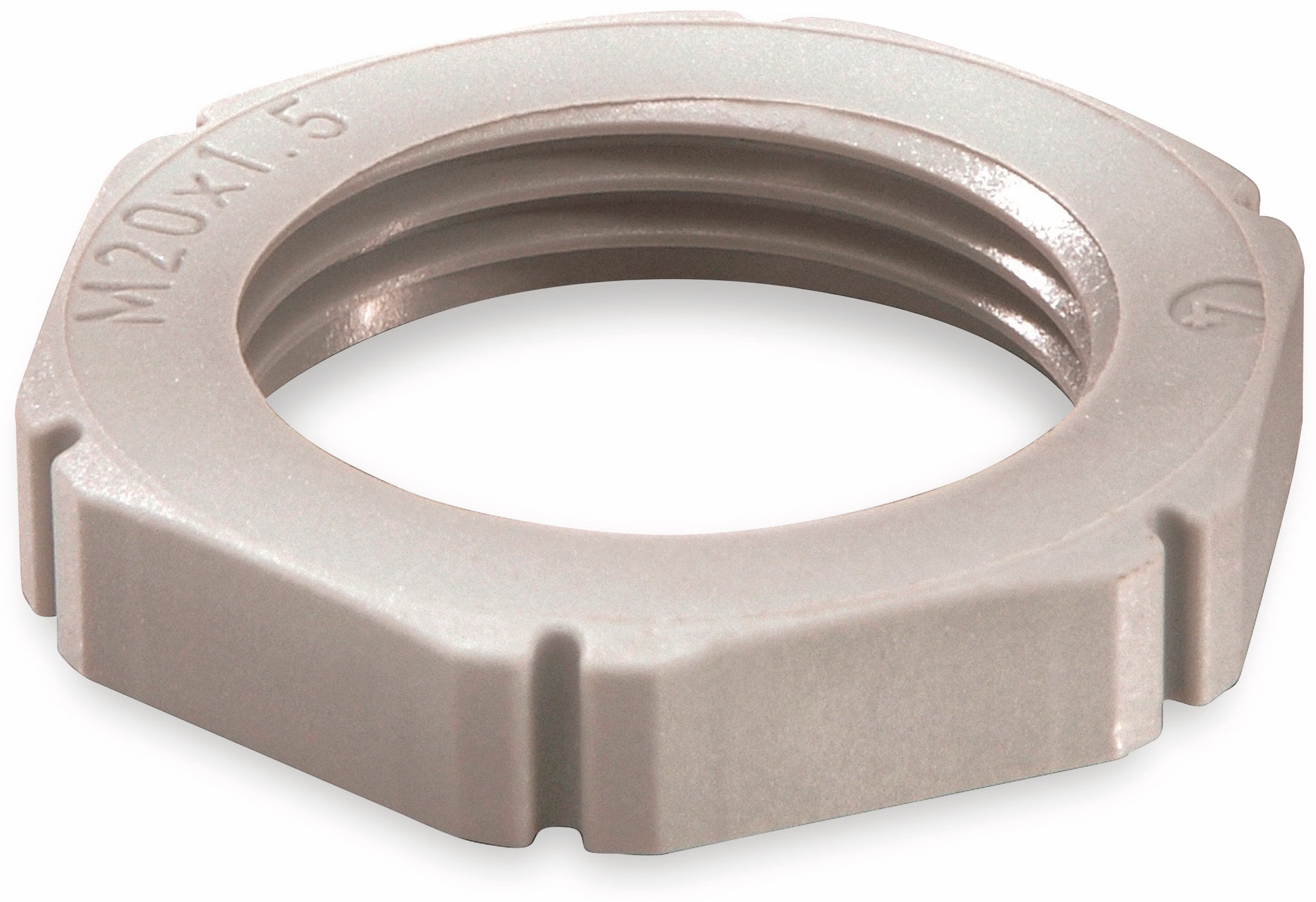 WISKA Gegenmutter, 10060670, PG 7, PG, Lichtgrau