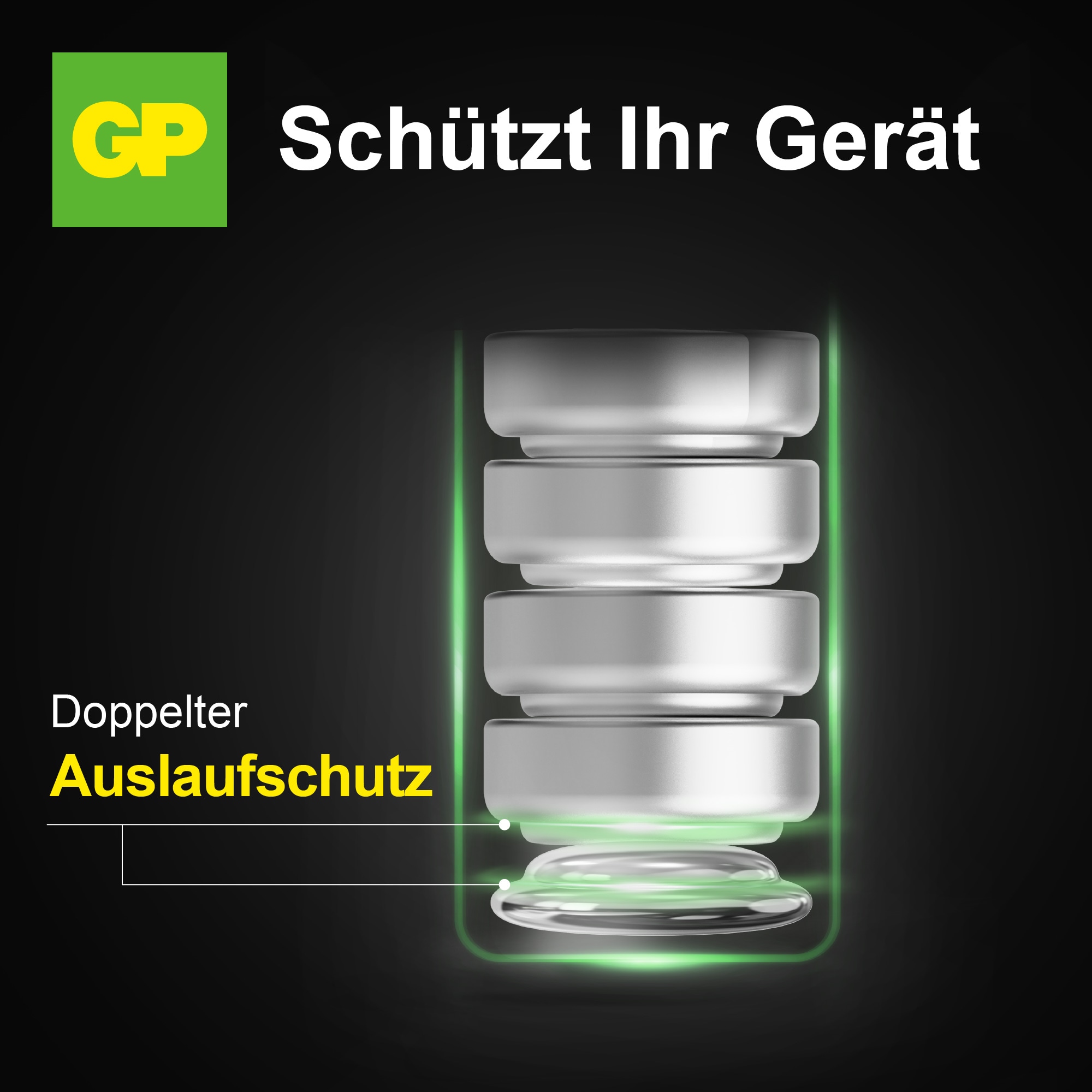 GP Ultra Plus 23A Alkaline Rundzellenbatterie, Hochspannung, 12 V