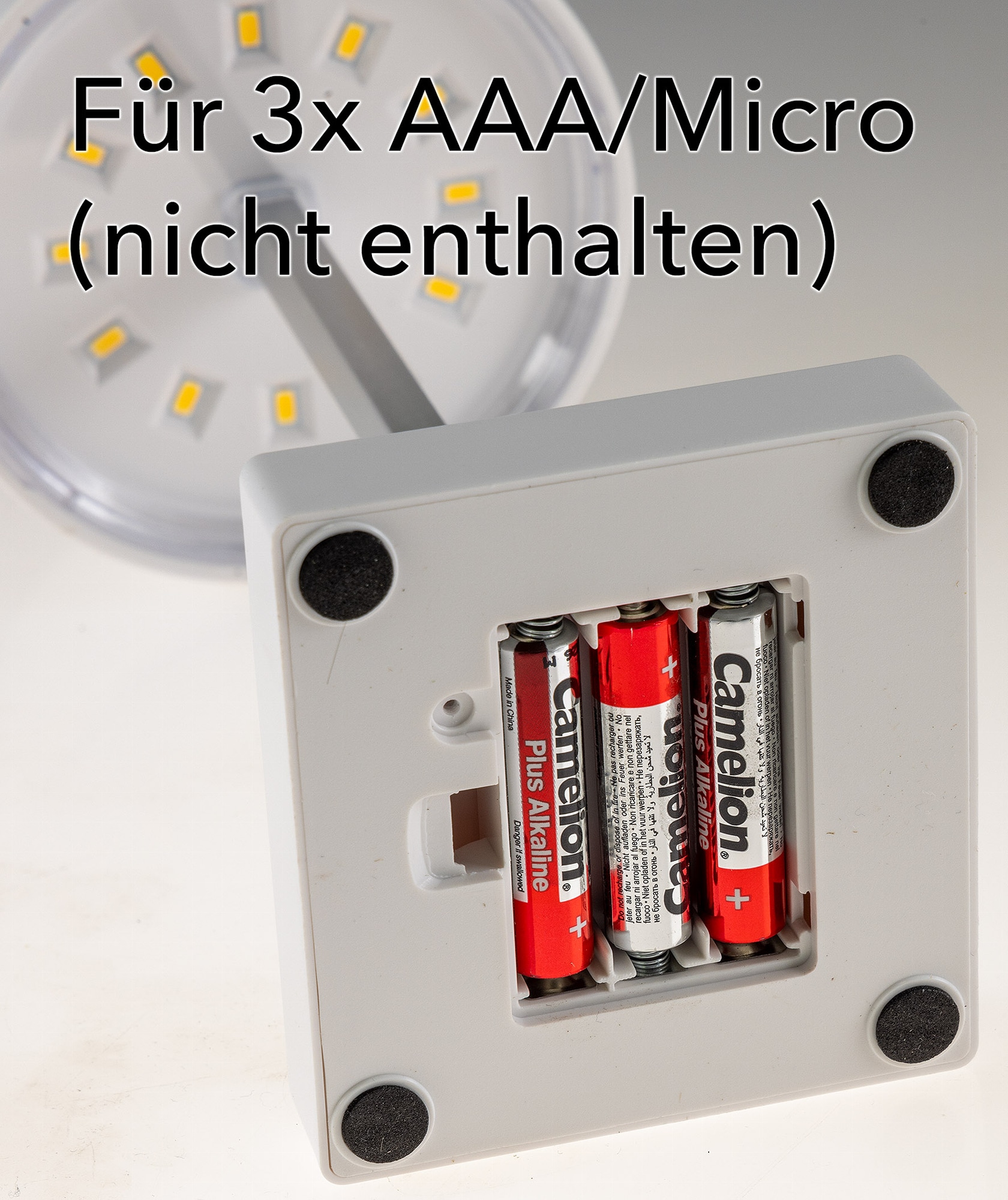 CHILITEC LED Tischleuchte, dimmbar, batteriebetrieben, weiß CHILITEC LED Tischleuchte, dimmbar, batteriebetrieben, weiß