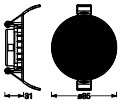 OSRAM LED-Einbauleuchte, ultra slim, 4,5W, 240lm, 6500K, IP20, Ø 85mm, kaltweiß