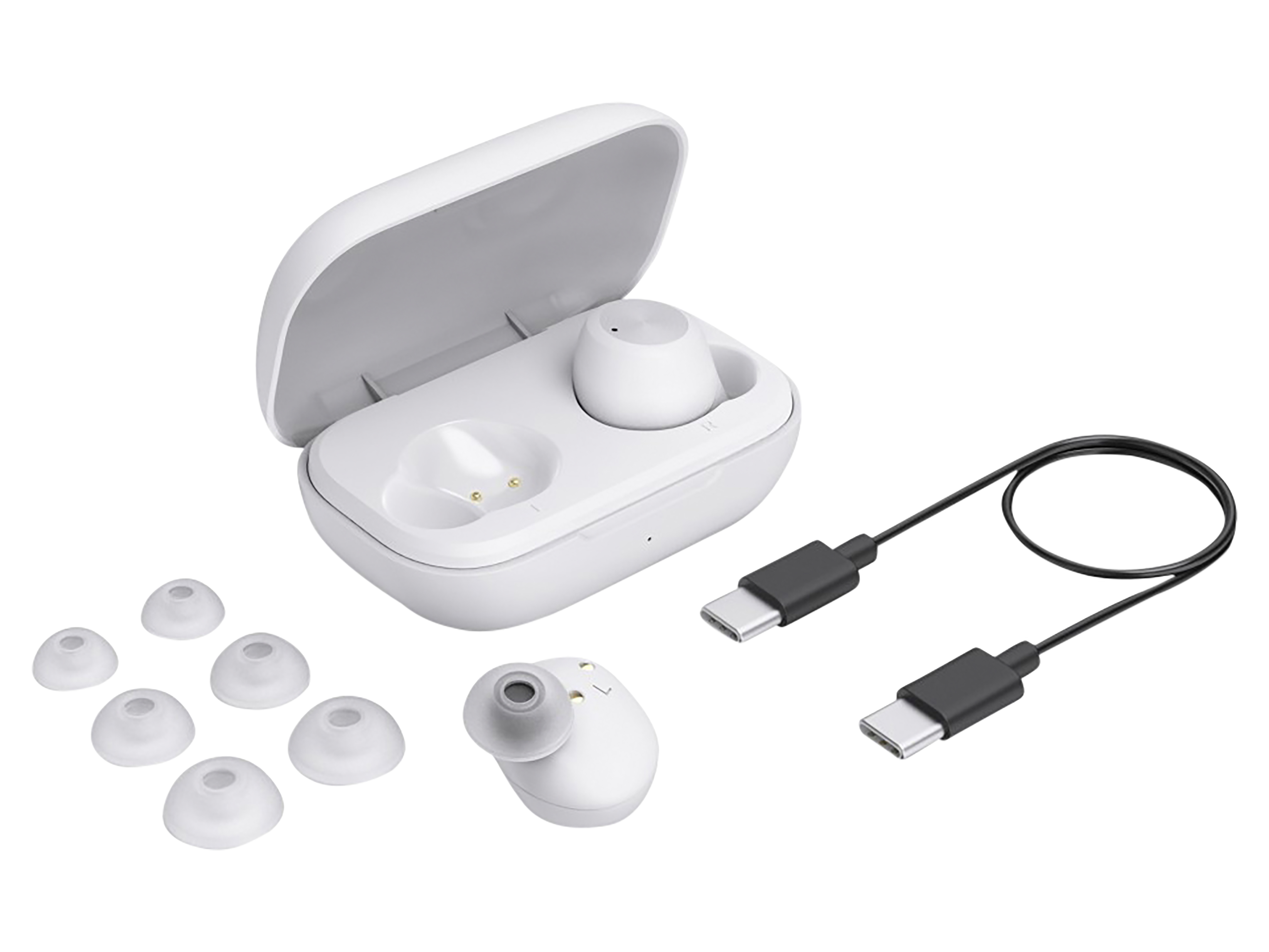 HAMA Kabellose Kopfhörer, Spirit Chop II, TWS, In-Ear, Equalizer, Weiß