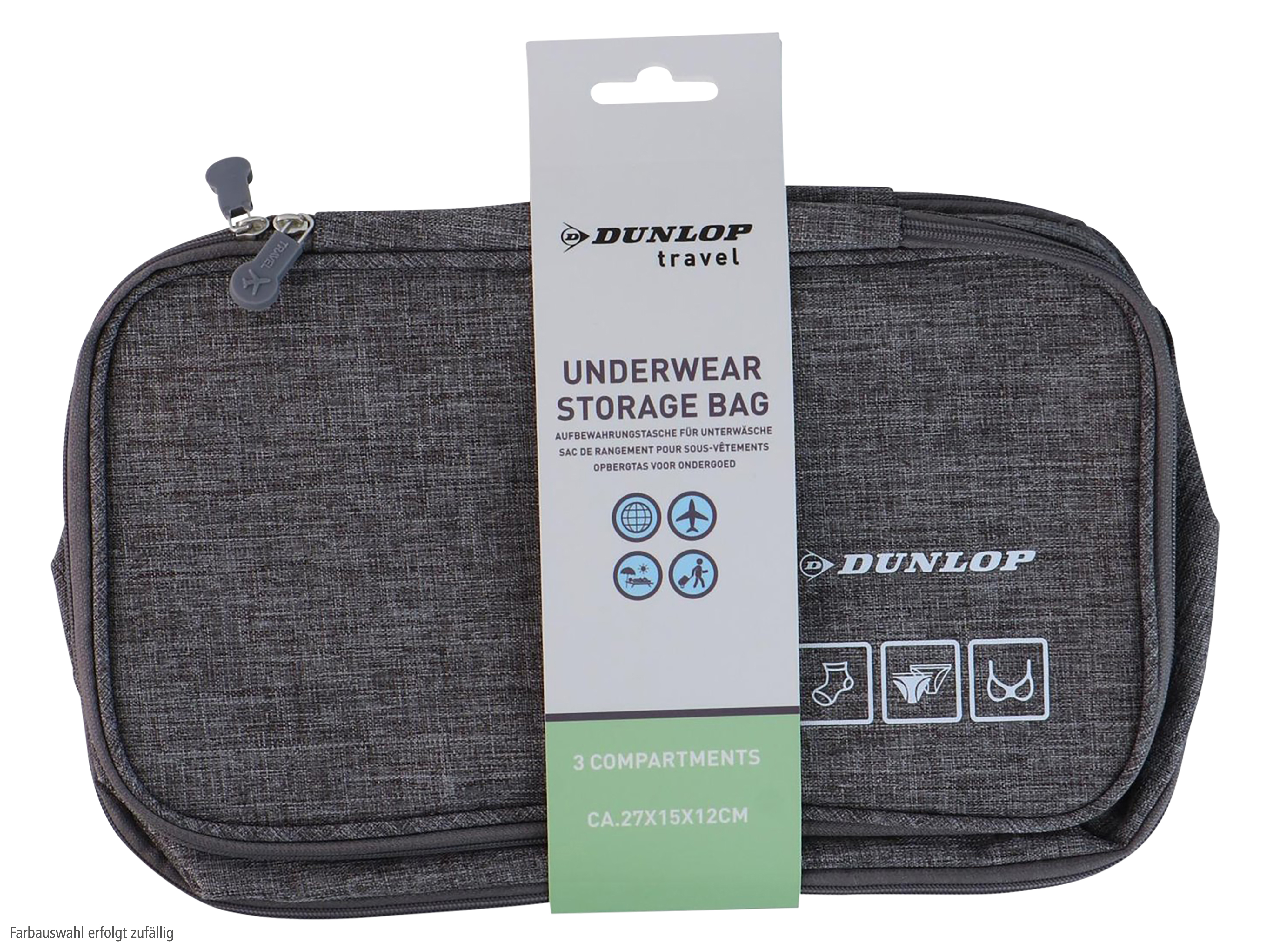 DUNLOP Aufbewahrungstasche, 28x16x9,5 cm, Schwarz, Grau, Blau DUNLOP Aufbewahrungstasche, 28x16x9,5 cm, Schwarz, Grau, Blau