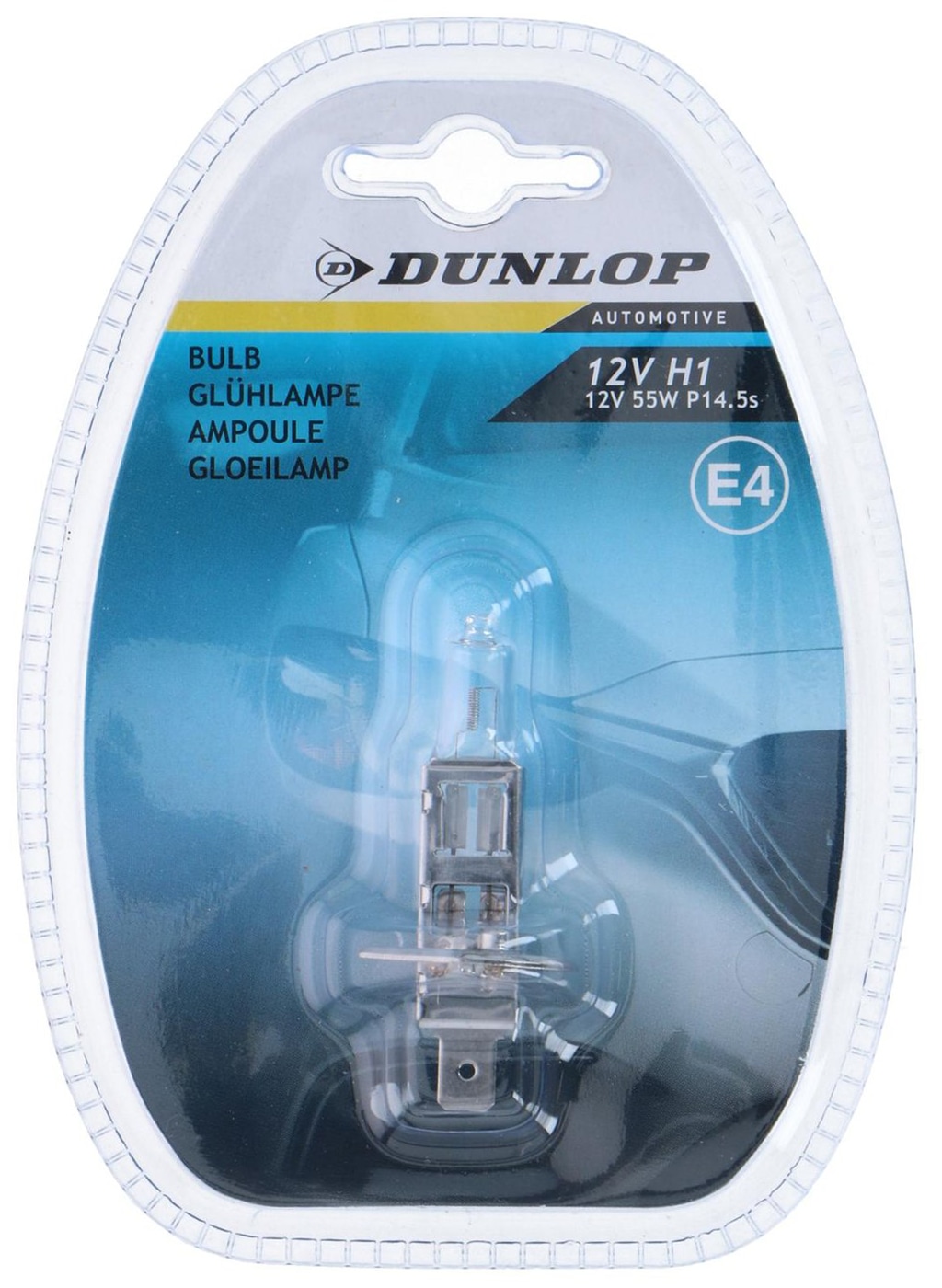 DUNLOP Autolampe H1, E4, 55W, 12V