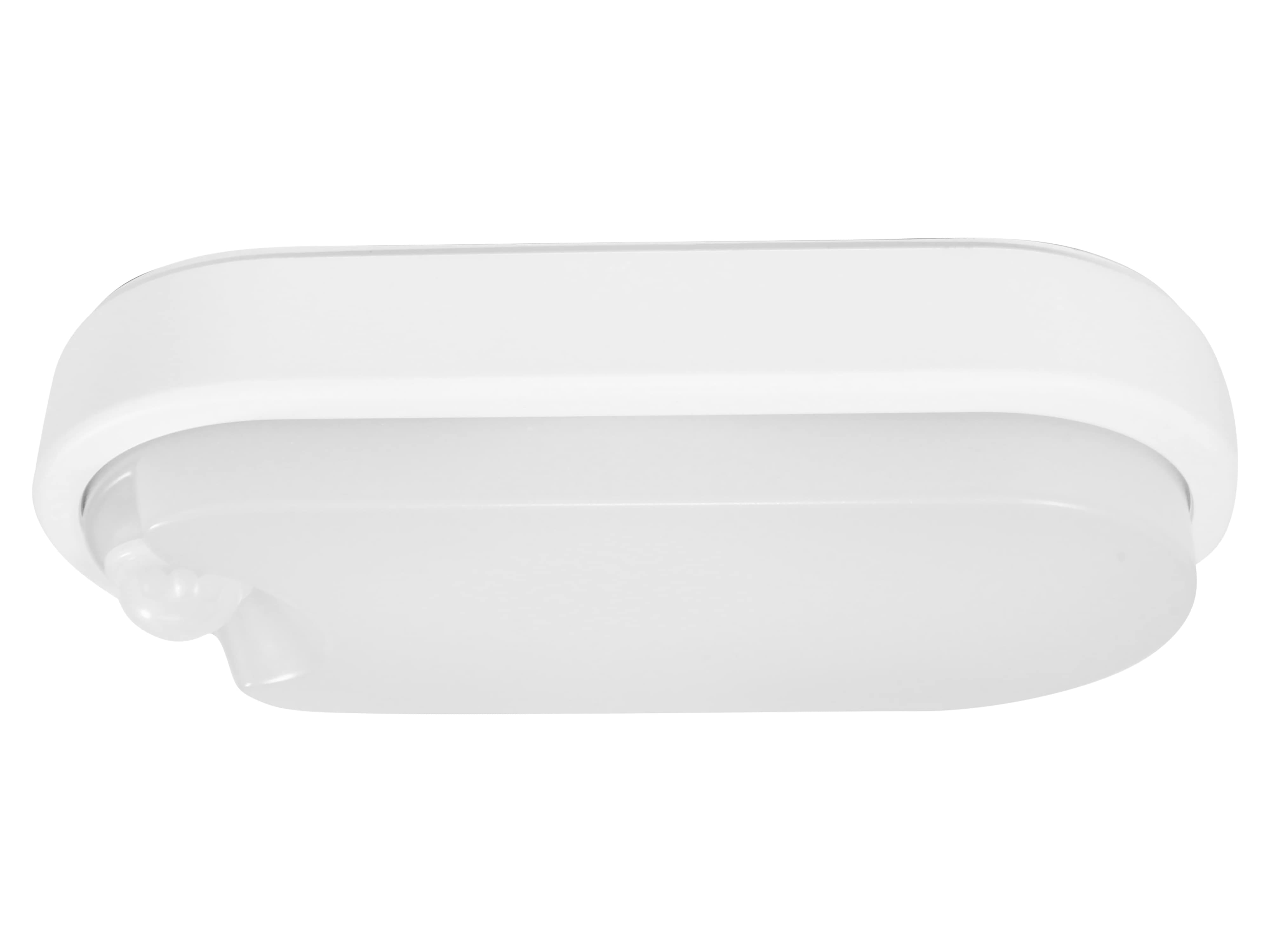 MÜLLER-LICHT LED-Wand- und Deckenleuchte 20300538, 9W, 650 lm, 4000K, IP54, Bewegungsmelder, oval