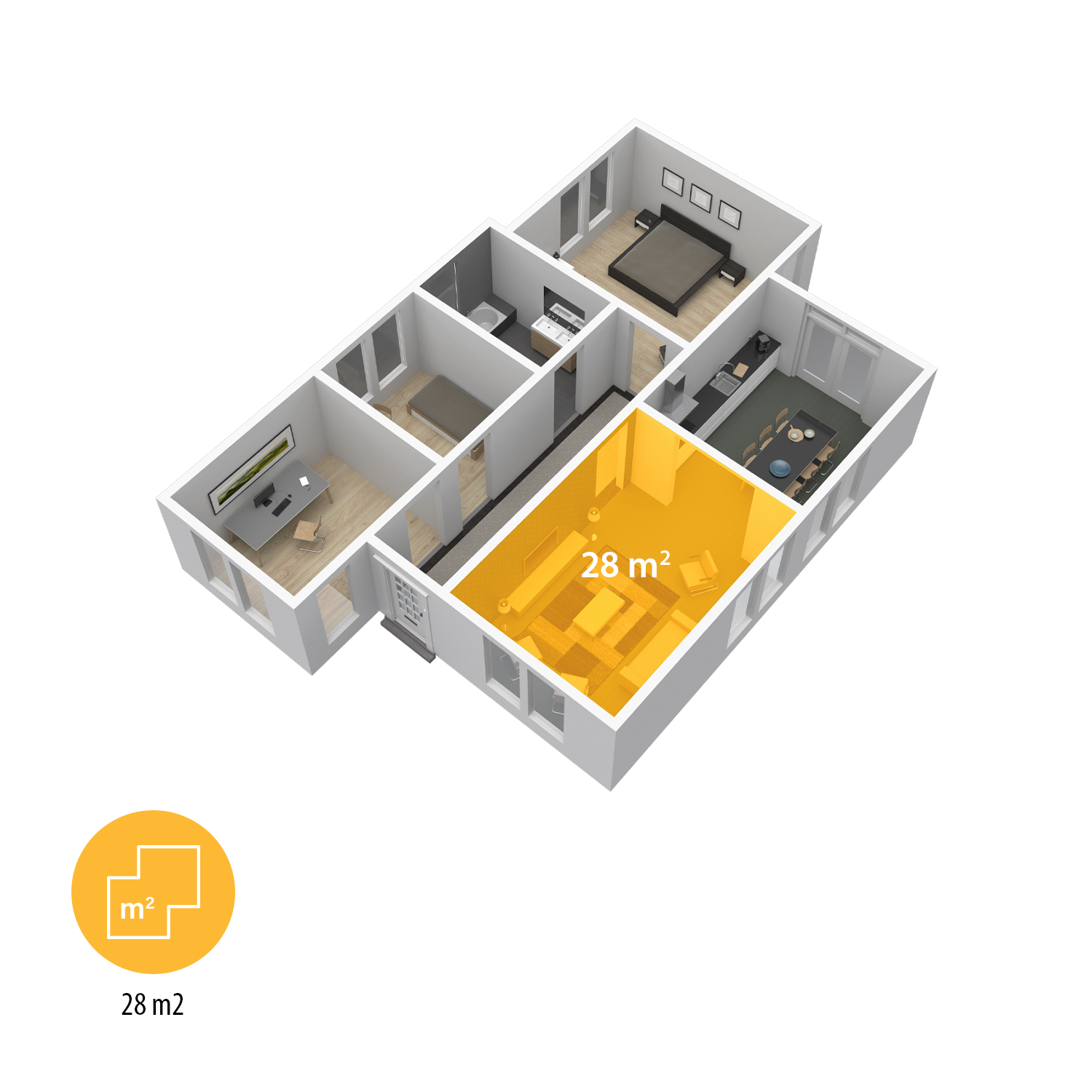 TRISTAR Konvektorheizung KA-5819, 3 Stufen, Wi-Fi, 2000 W, weiß