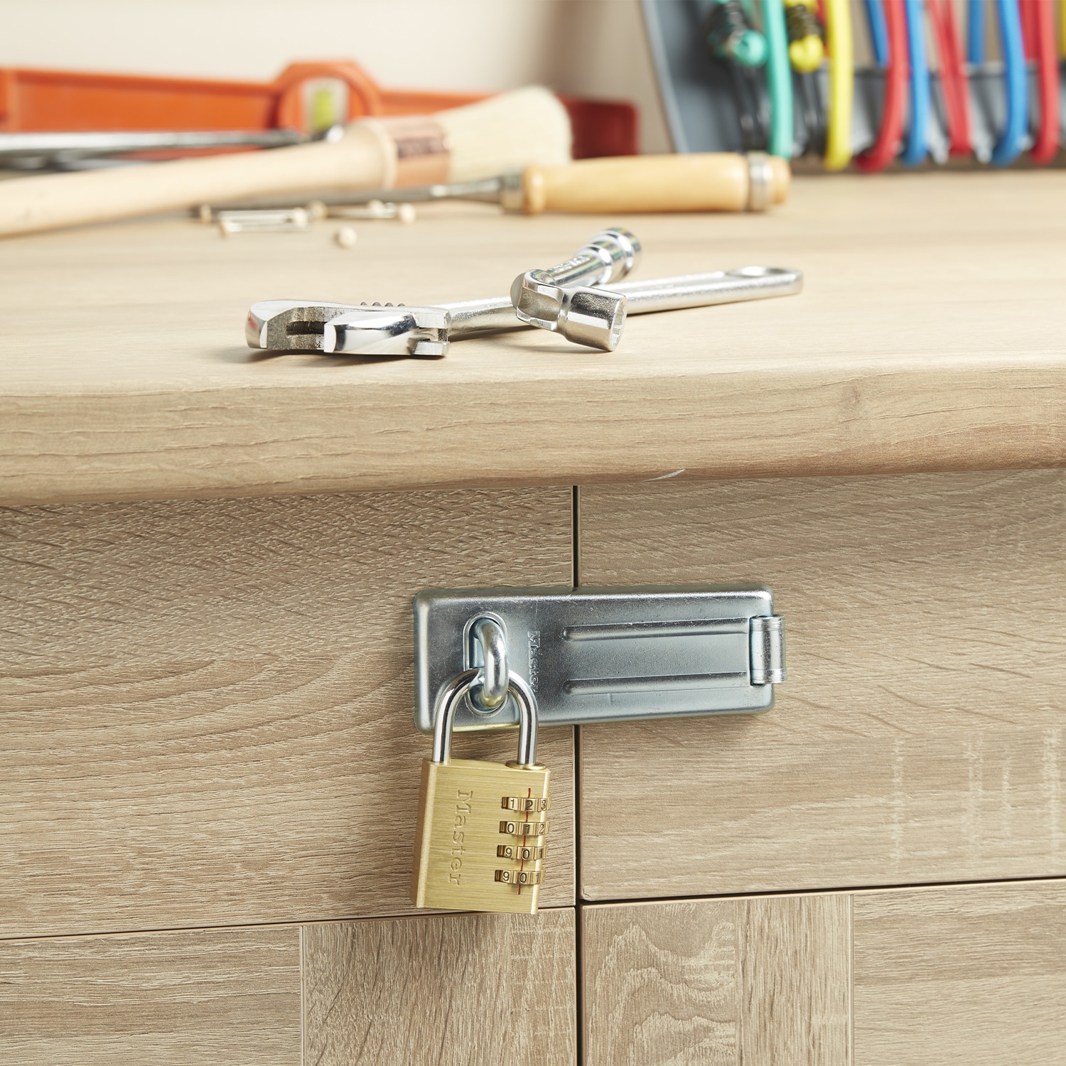 MASTERLOCK Zahlenschloss 604EURD, aus Aluminium, 400mm