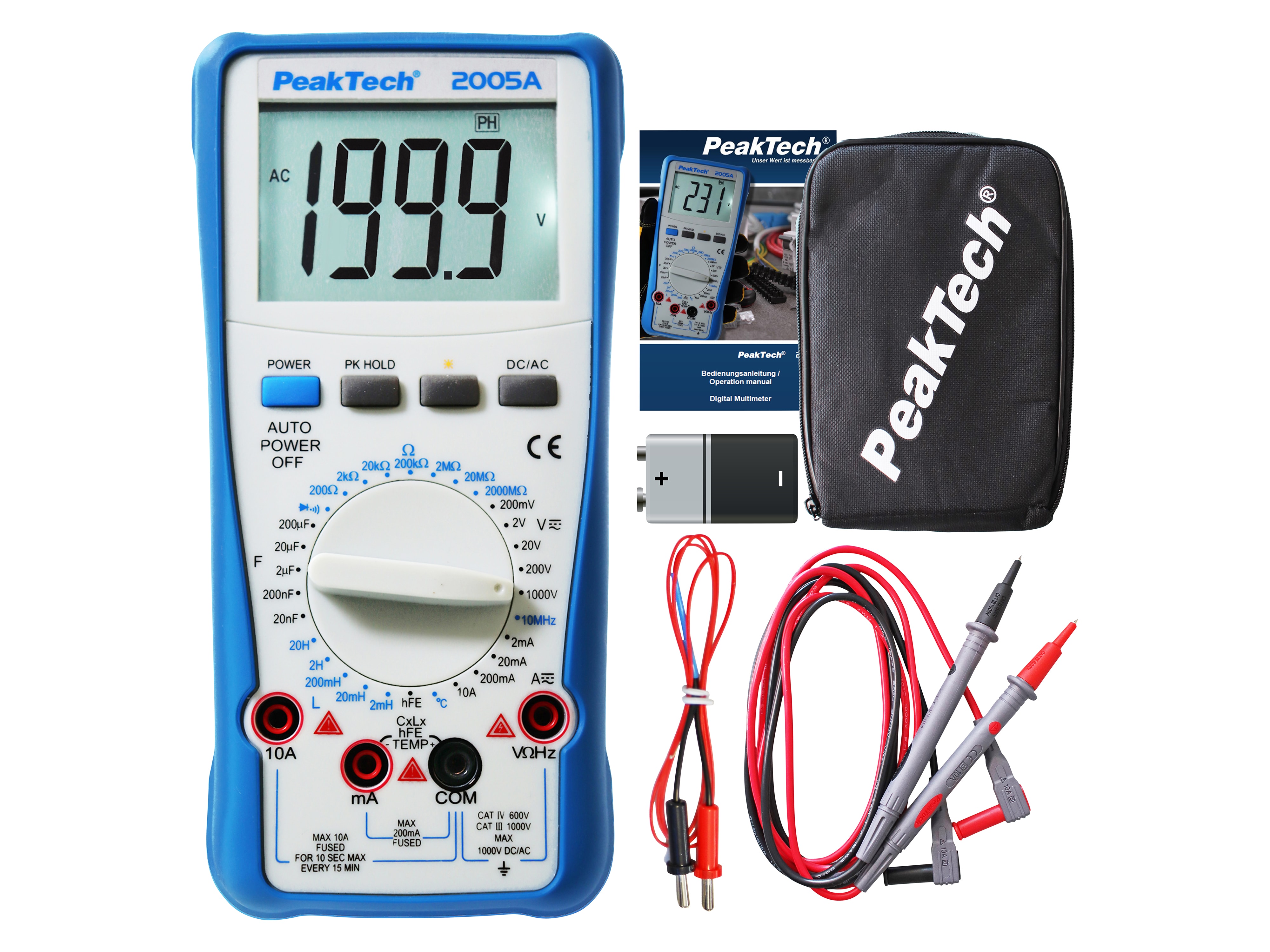 PEAKTECH Multimeter, P 2005 A