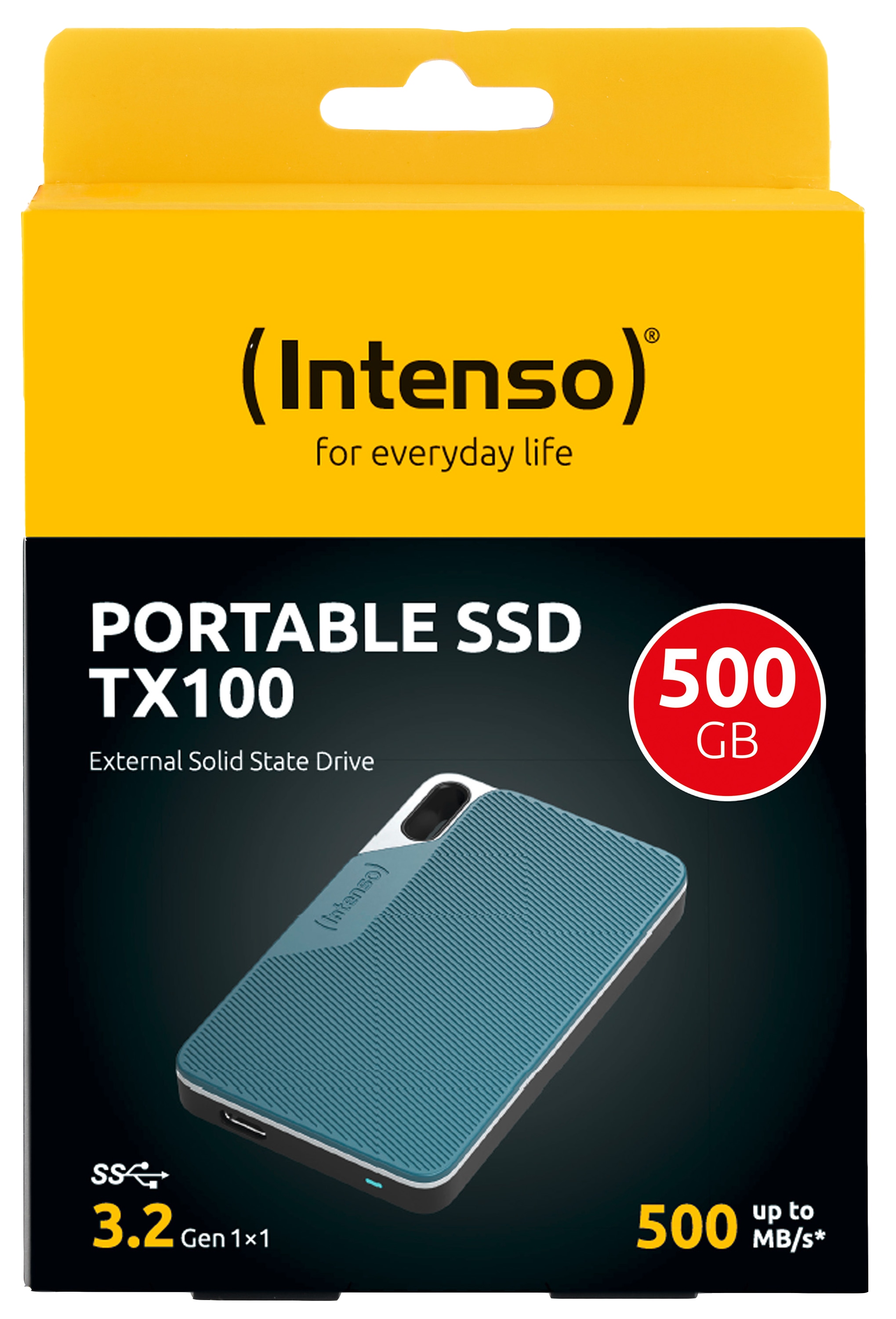 INTENSO USB 3.2-SSD TX100 500GB INTENSO USB 3.2-SSD TX100 500GB