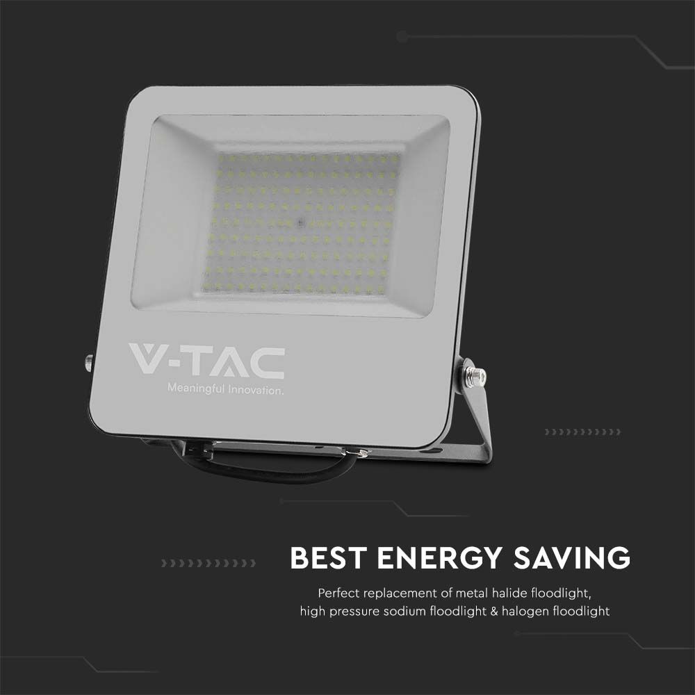 V-TAC LED-Fluter, VT-44105, EEK: B, 100 W, 4000 K, 18500 lm, IP56, sw