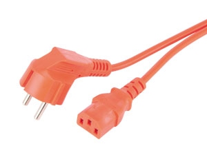 GOOBAY Kaltgerätekabel, orange, 2 m GOOBAY Kaltgerätekabel, orange, 2 m