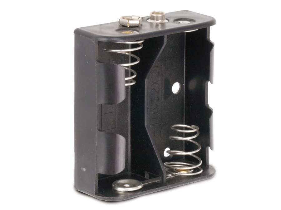 Batteriehalter, 2x Baby, Clipanschluss Batteriehalter, 2x Baby, Clipanschluss