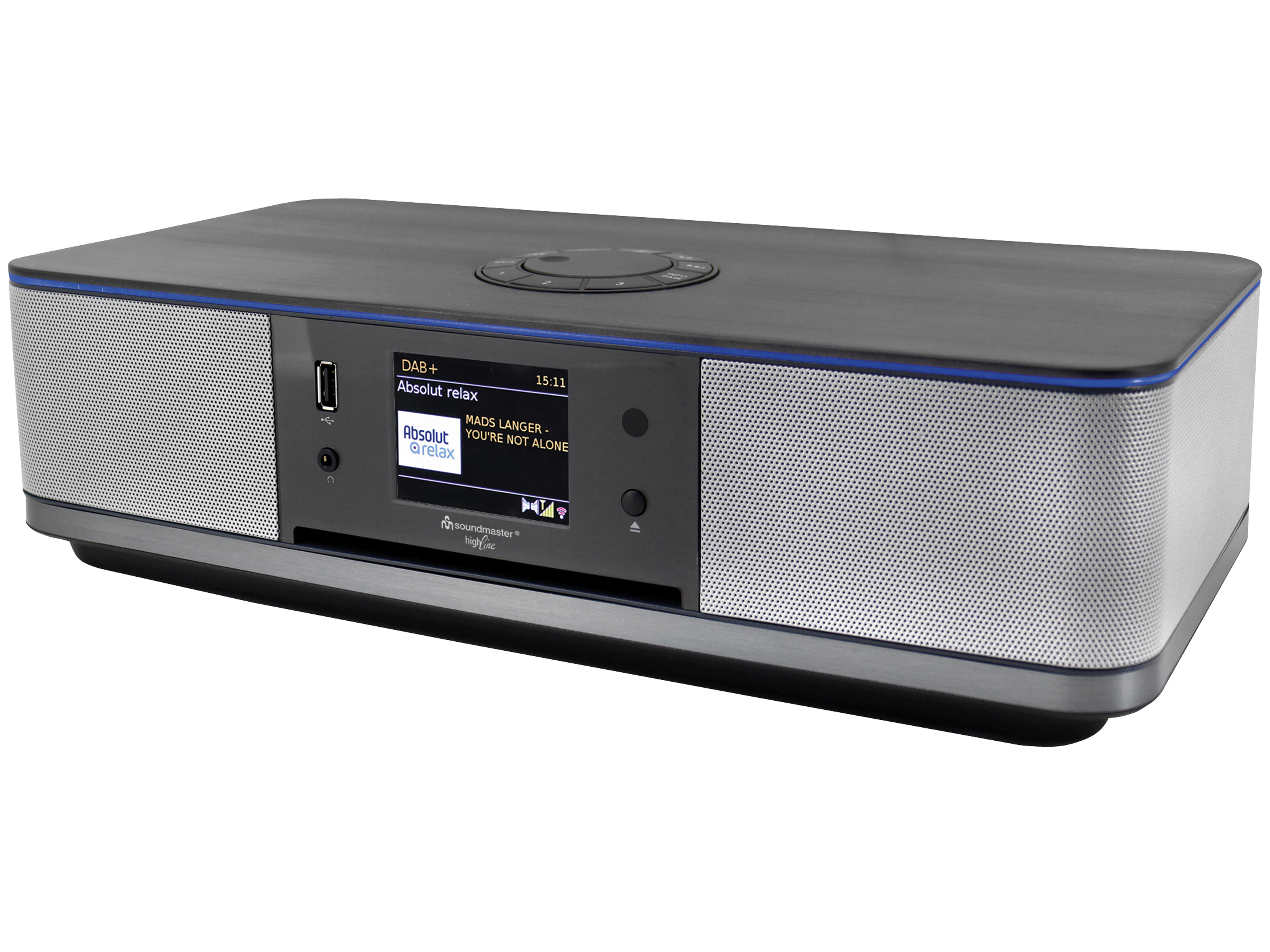 SOUNDMASTER Stereo-Musikcenter HighLine ICD2023SW, schwarz