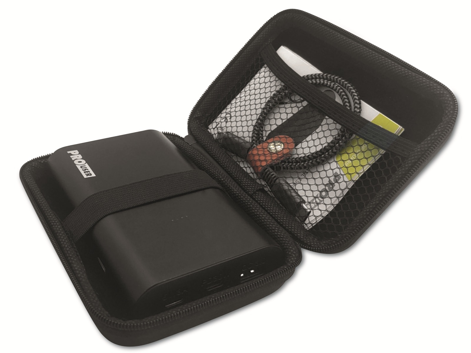 PROUSER USB Powerbank PRO USER 20179, 15.000 mAh, schwarz PROUSER USB Powerbank PRO USER 20179, 15.000 mAh, schwarz