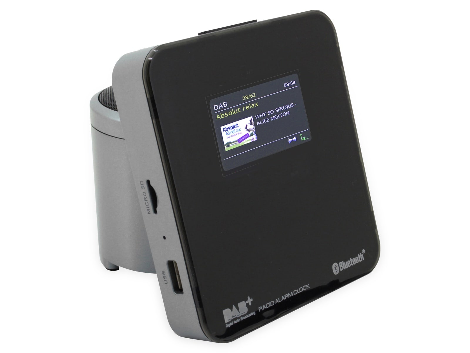 SOUNDMASTER DAB+/UKW-Uhrenradio UR260SI, mit Bluetooth, Farbdisplay