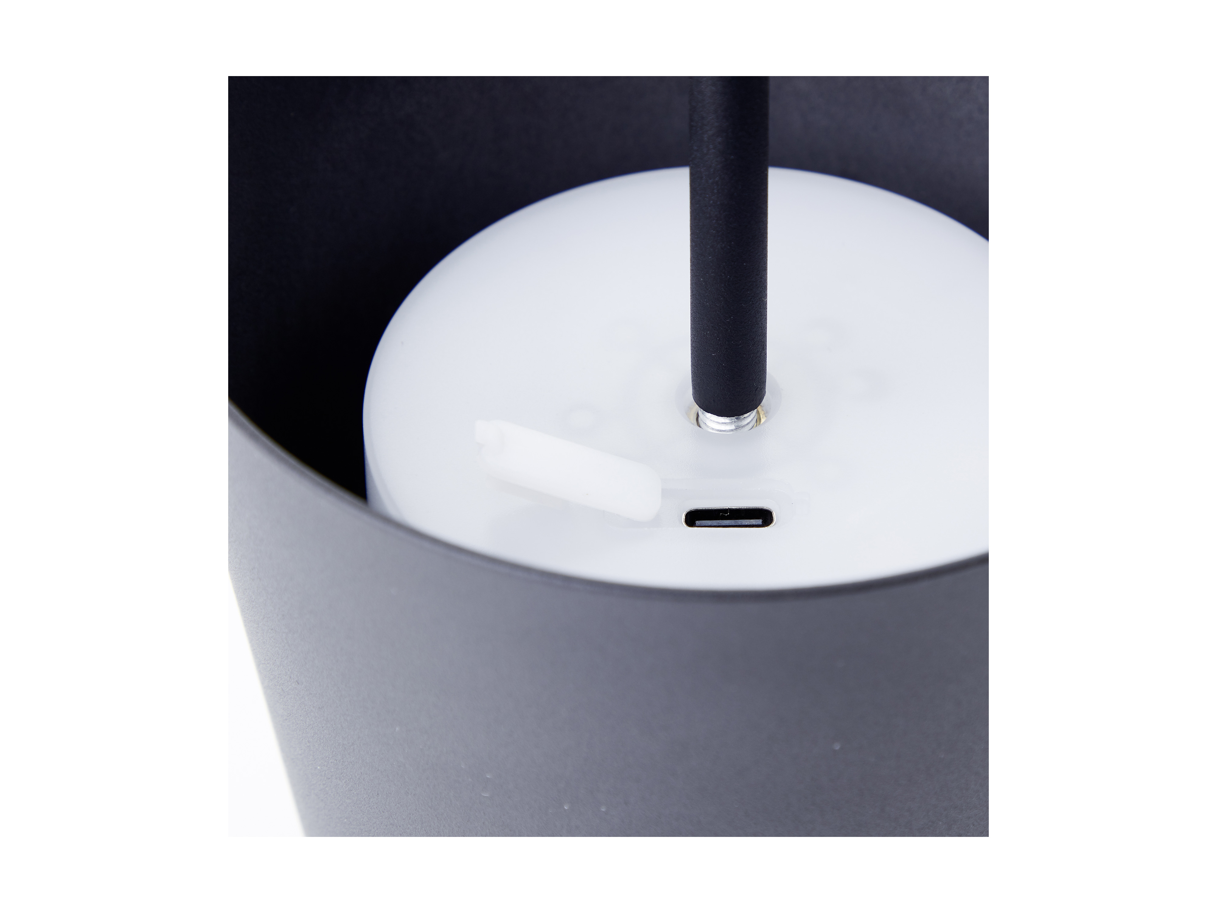 BRILLIANT LED-Akku-Tischleuchte Kaami, 2 W, 310 lm, 3000 K, schwarz, 2er Set