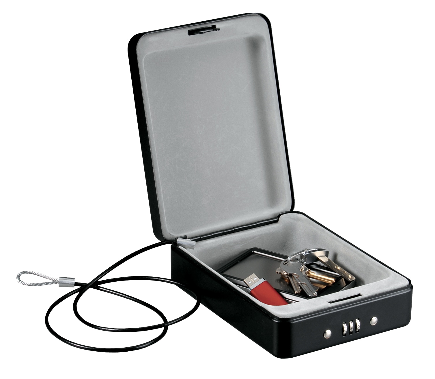 MASTERLOCK Verschlussbox P005CEURBLKHRO, für unterwegs, Größe (S)