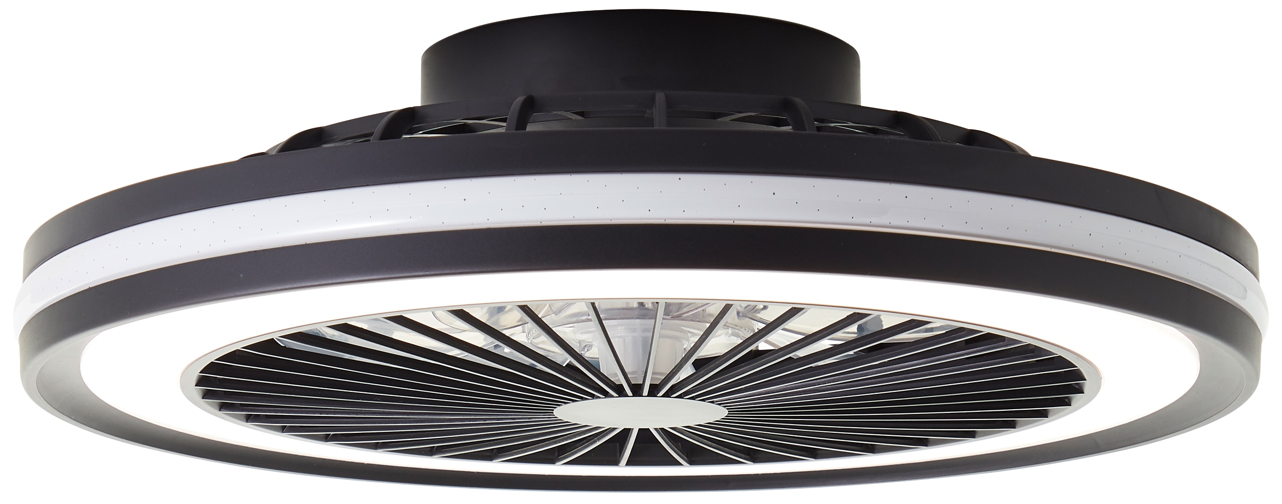 BRILLIANT LED-Deckenleuchte Palmero, mit Ventilator, 40 W, Ø 46,5 cm