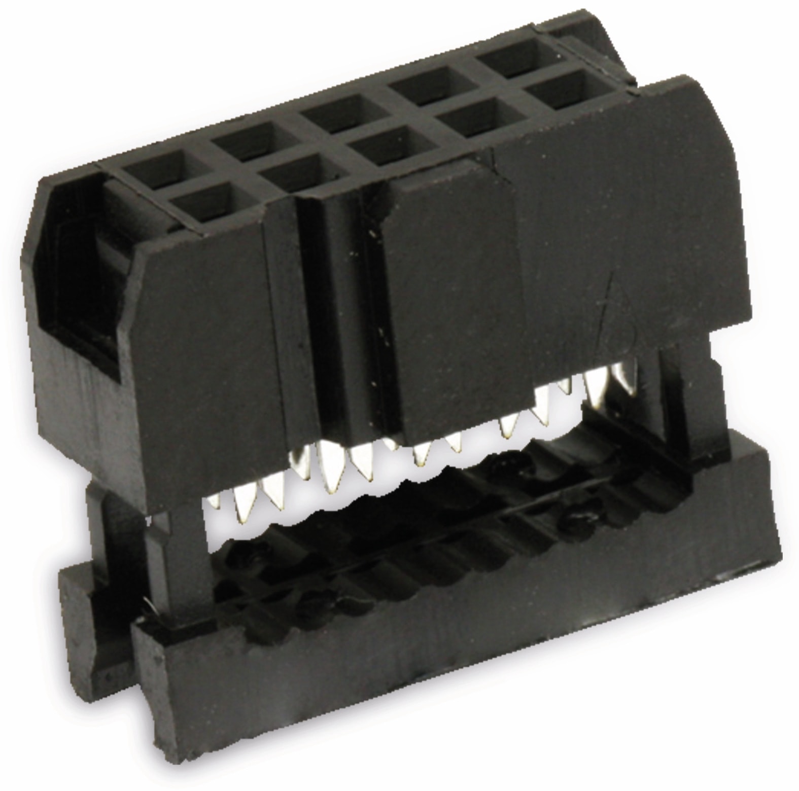 ECON CONNECT Pfostenbuchse für Flachbandleitung, RM 2,54, 10-polig