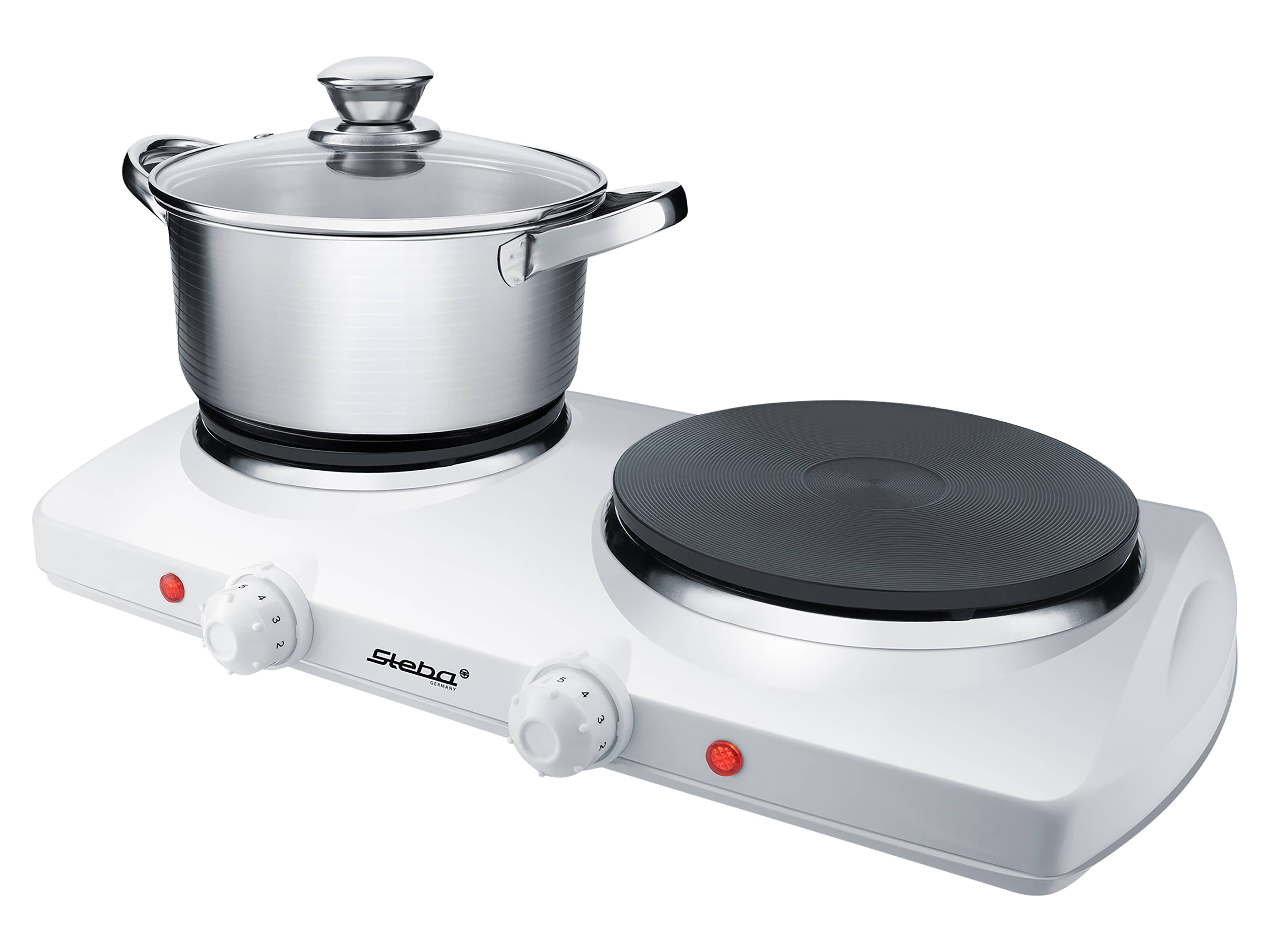 STEBA Doppel-Kochplatte KF 150, Kochfläche Ø19 cm und Ø16 cm, 2300W