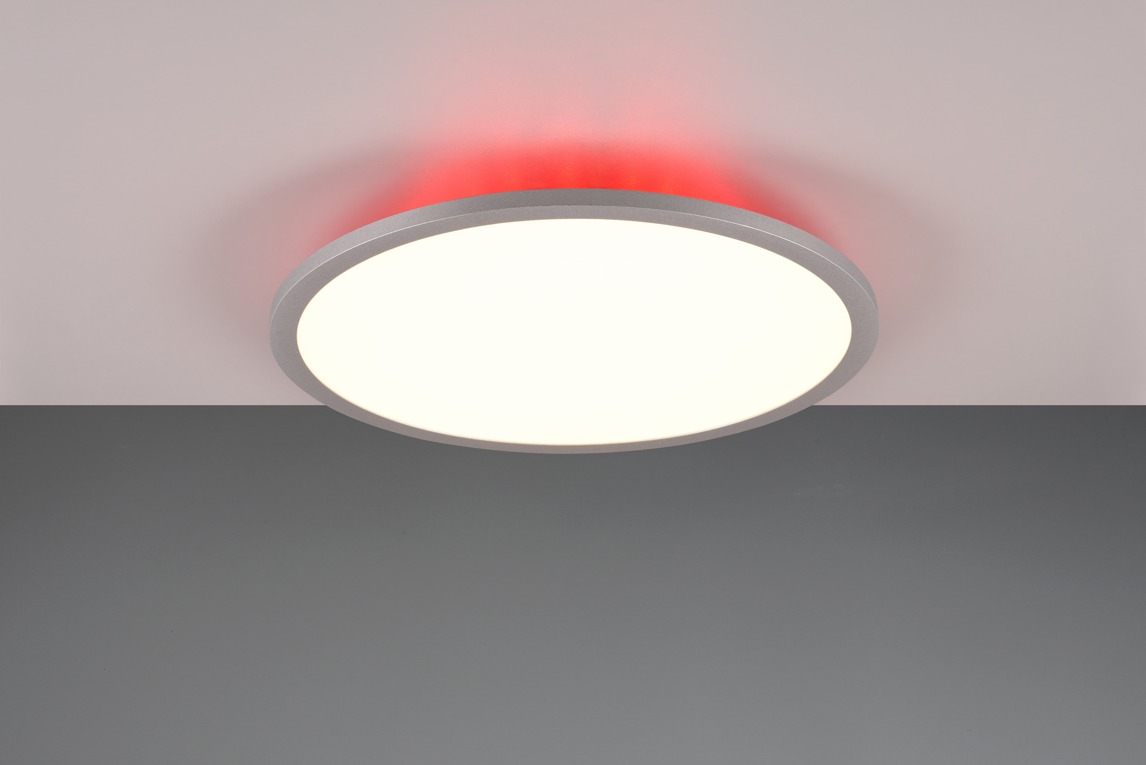 TRIO LED-Deckenleuchte Yuma 641710287 Titanfarbig, 20 W, 2250 lm, CCT, 3 W RGB