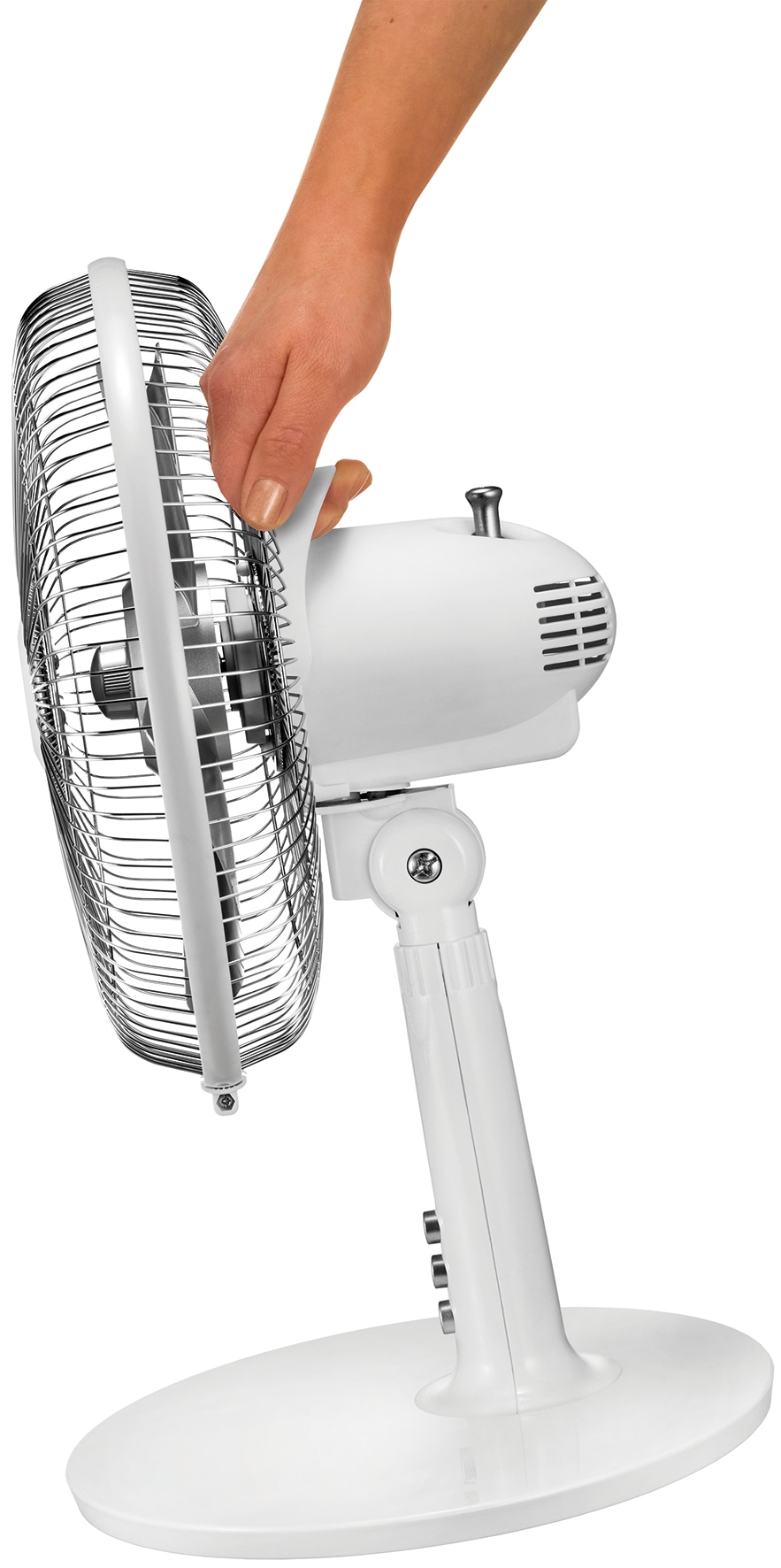 UNOLD Tischventilator 86810, Silverline, 25 W, weiß/silber UNOLD Tischventilator 86810, Silverline, 25 W, weiß/silber