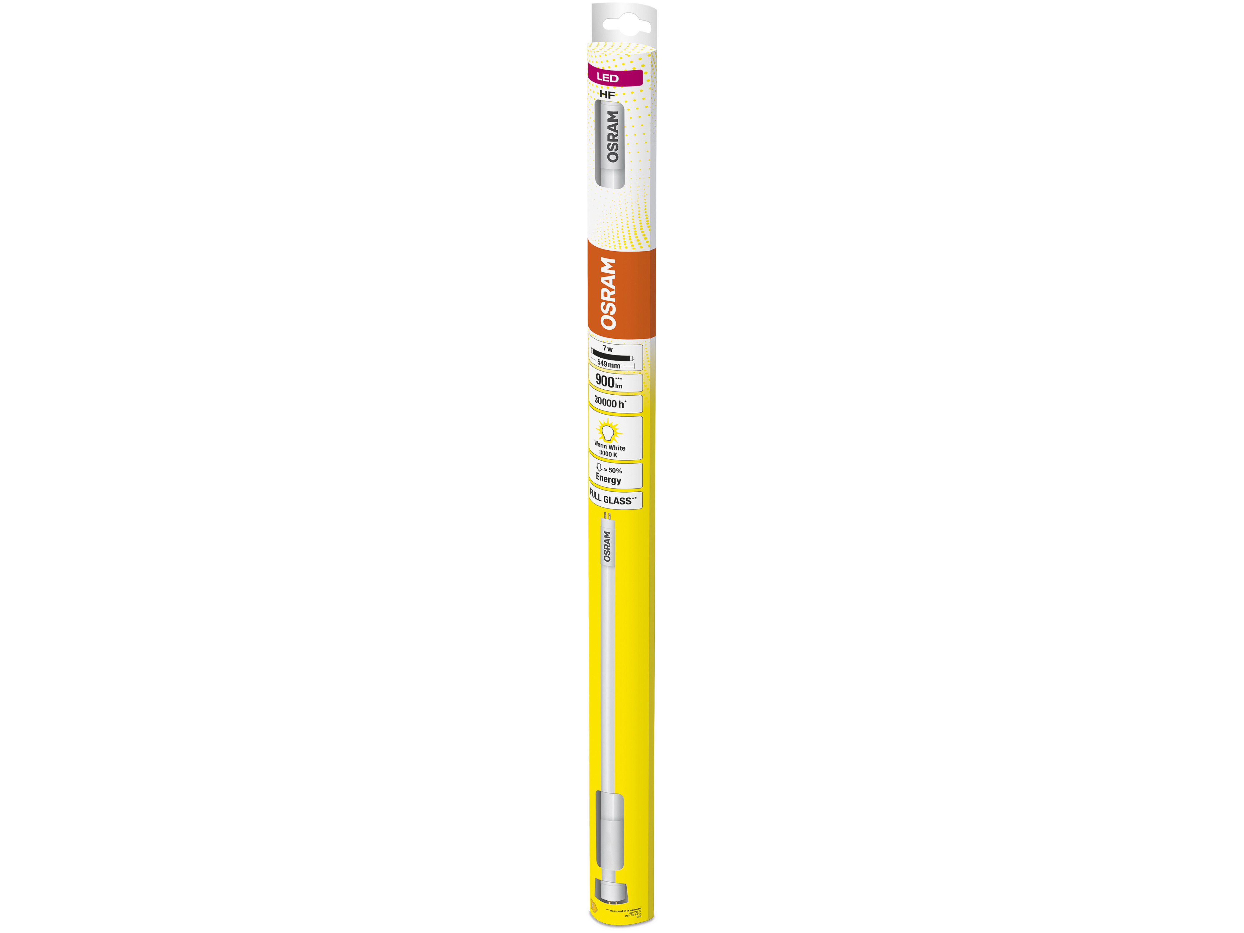 OSRAM LED-Röhre, T5, 549mm, G5, EEK: E, 7W, 900lm, 3000K OSRAM LED-Röhre, T5, 549mm, G5, EEK: E, 7W, 900lm, 3000K