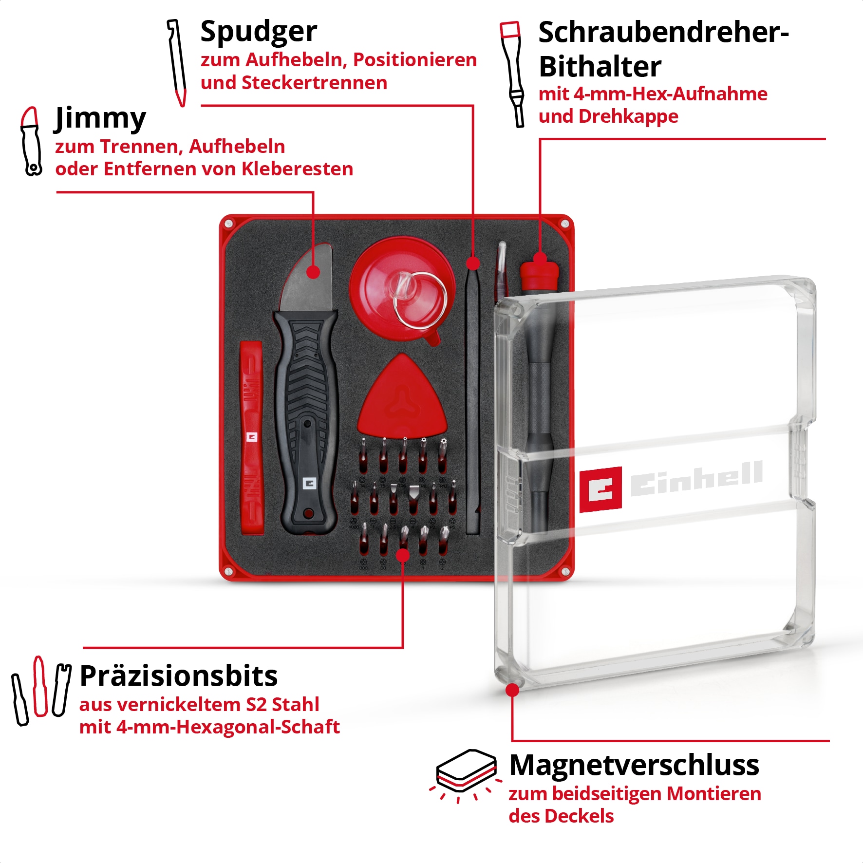 EINHELL Präzisionsbit-Set, 115020, 28-teilig EINHELL Präzisionsbit-Set, 115020, 28-teilig