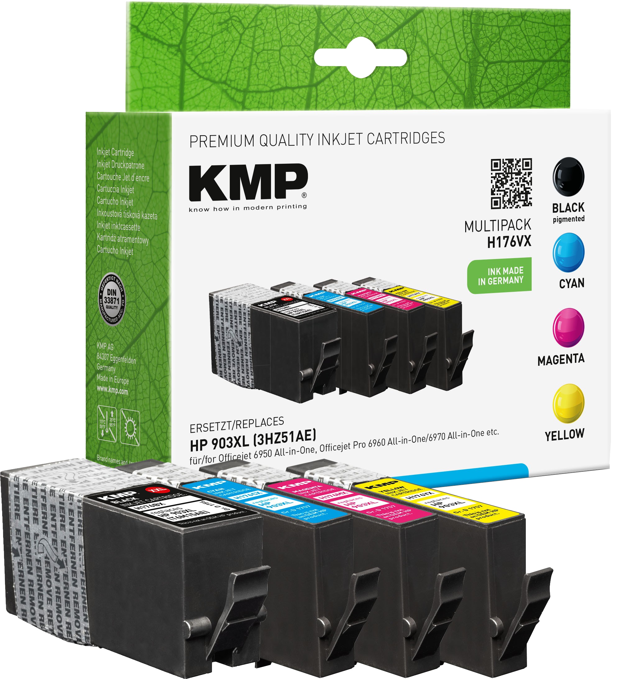 KMP Tintenpatronen Multipack H176VX ersetzt HP903XL