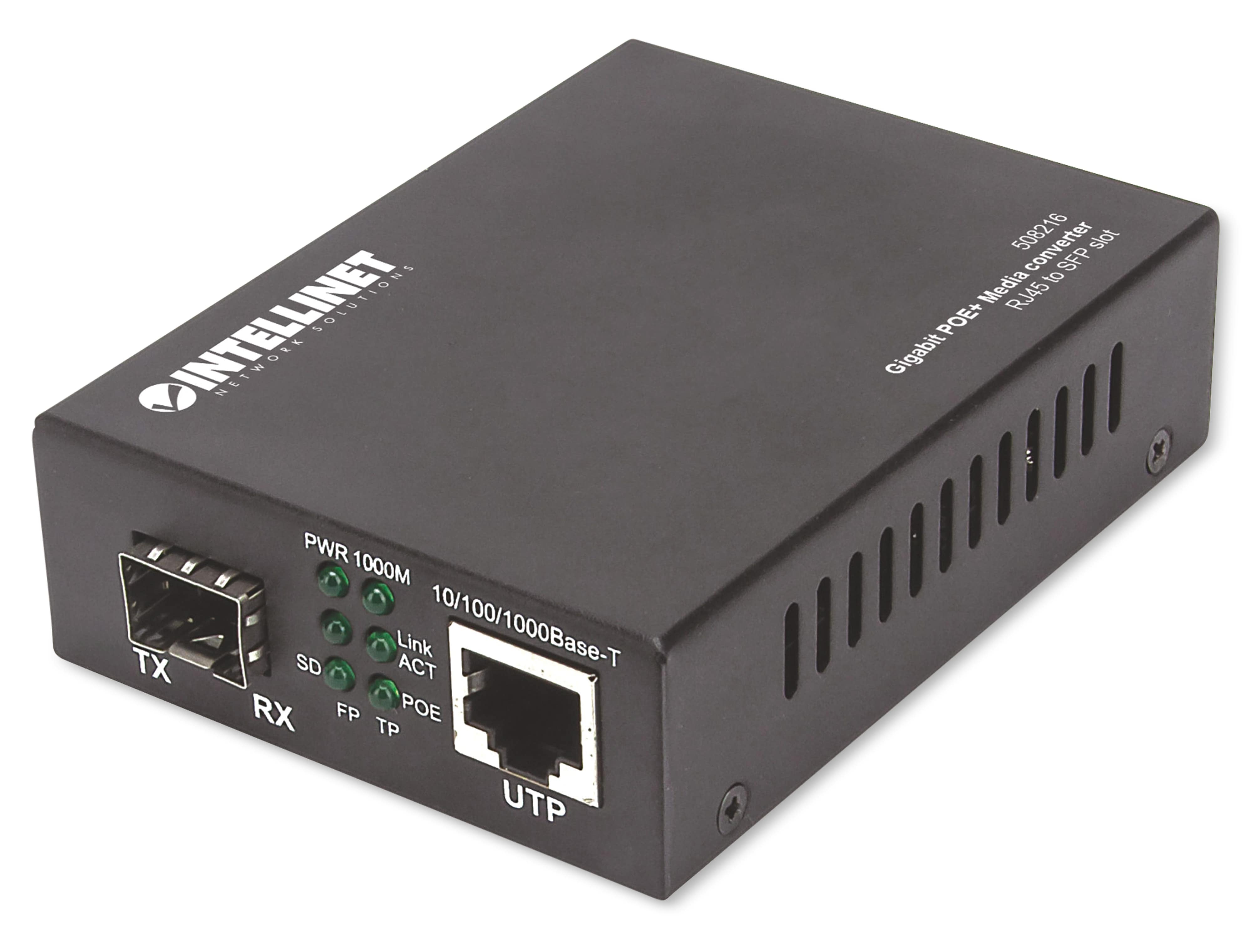 INTELLINET Medienkonverter PoE+ Gigabit INTELLINET Medienkonverter PoE+ Gigabit