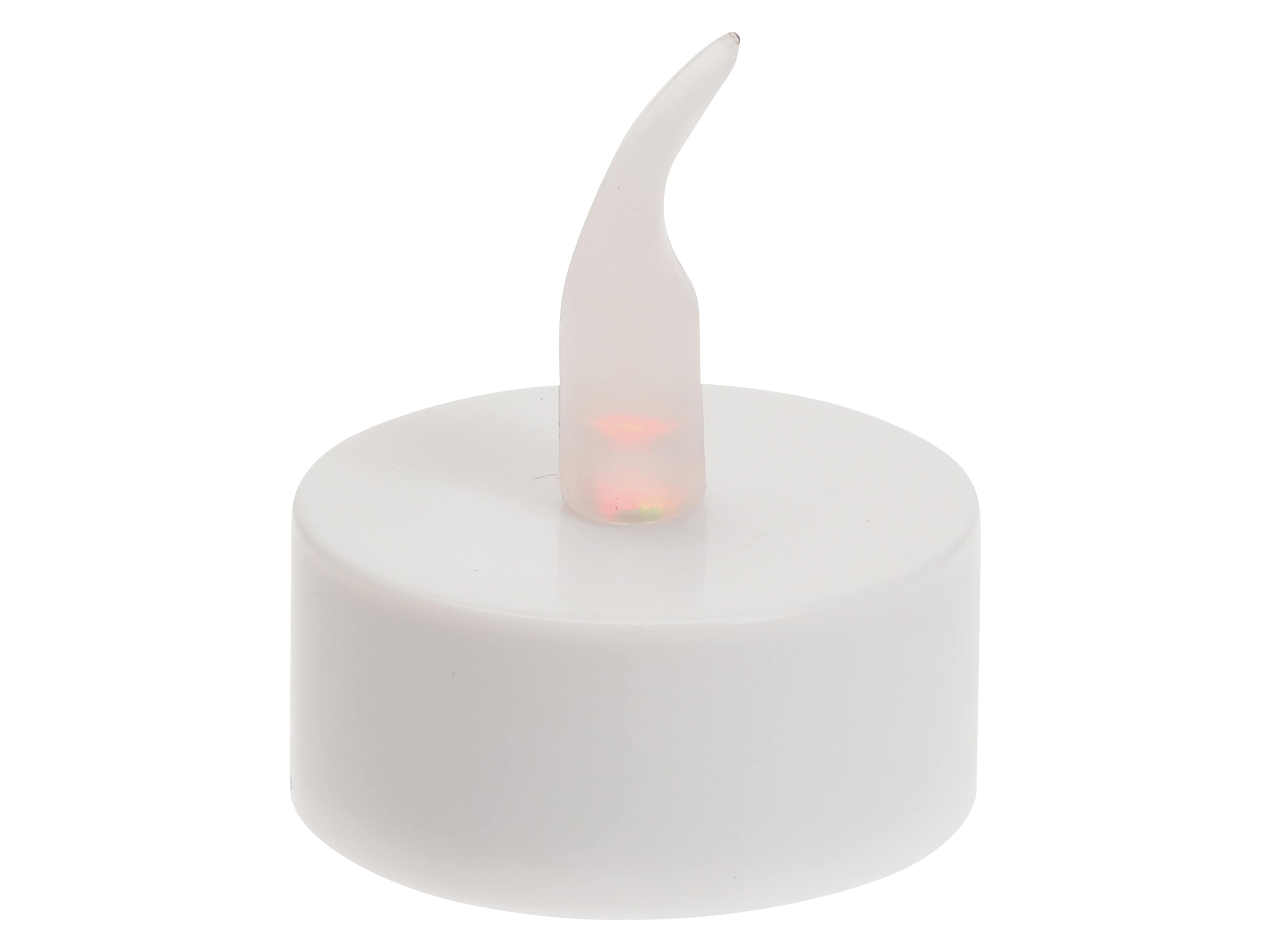 LED-Teelichter 4 St. Inkl. Batterie, mit Timerfunktion, warmweiß