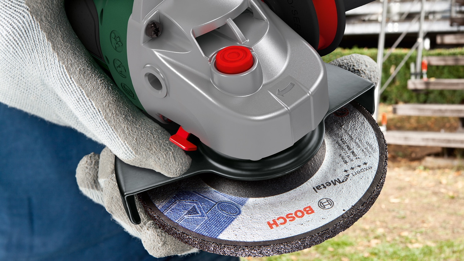 BOSCH Akku-Winkelschleifer AdvancedGrind 18V-80, 06033E5100, Solo