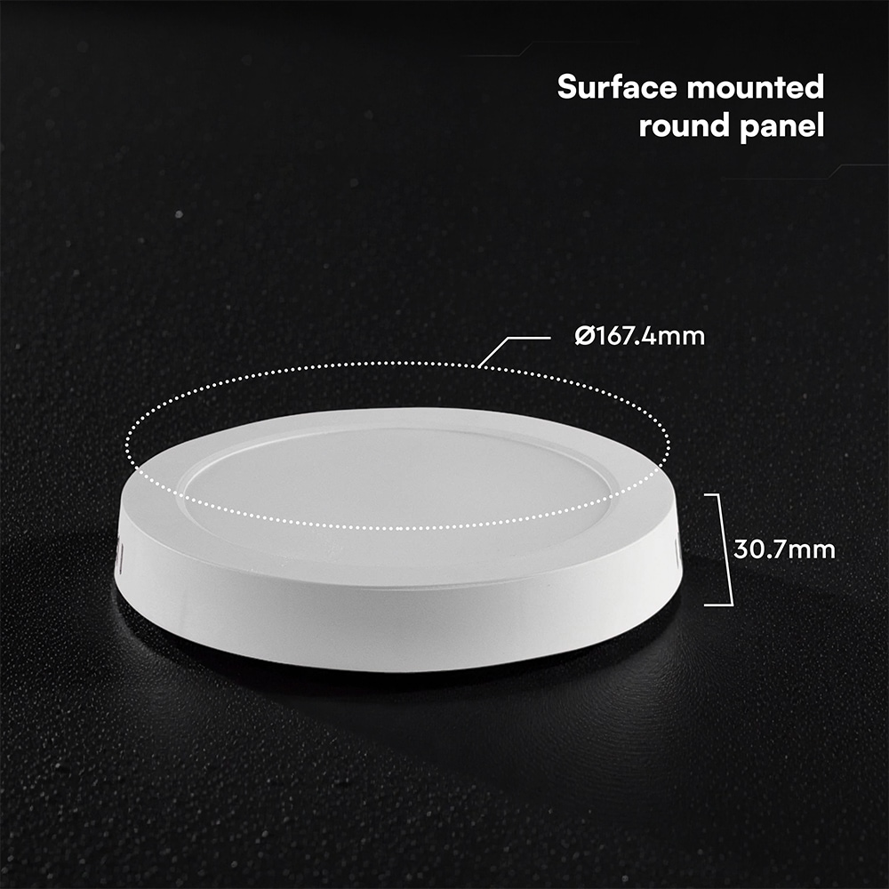 V-TAC LED-Deckenleuchte VT-78736, EEK: E, 12W, 1320lm, 3000K/4000K/6500K V-TAC LED-Deckenleuchte VT-78736, EEK: E, 12W, 1320lm, 3000K/4000K/6500K