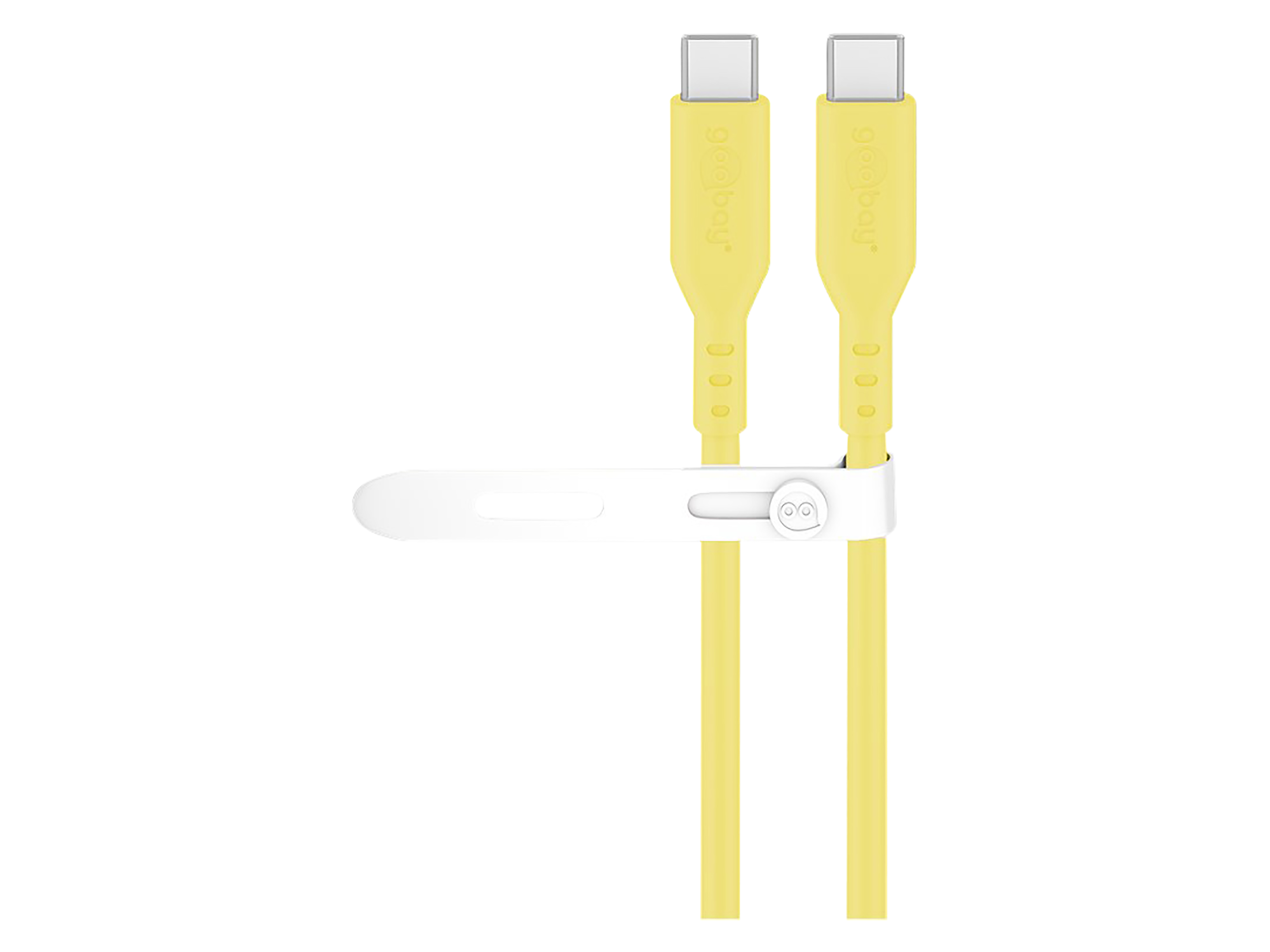 GOOBAY USB-C Kabel 77742 Silikon 1,5m gelb
