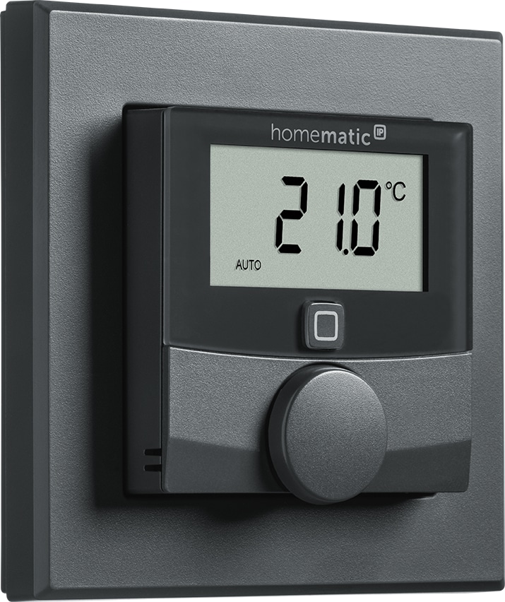 HOMEMATIC IP 159820A0, Wandthermostat Luftfeuchtigkeitssensor, anthrazit