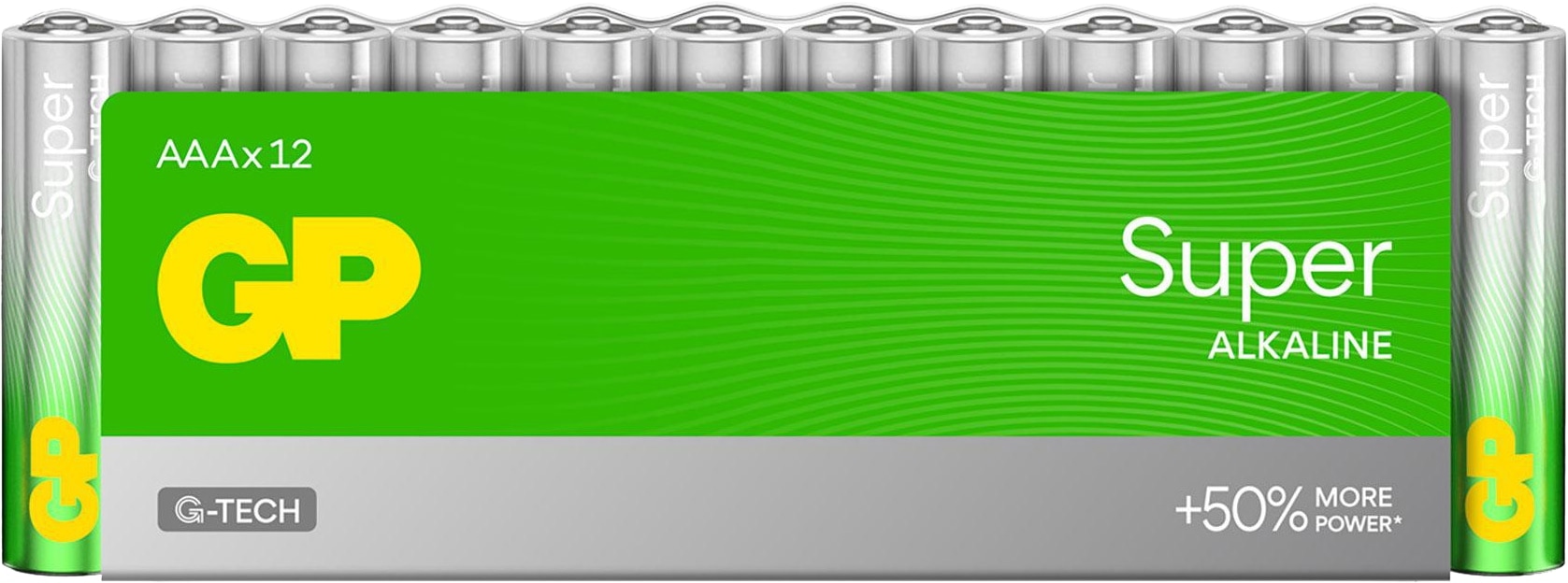 GP AAA-Batterie Alkaline Super, 1,5V, 12 Stück GP AAA-Batterie Alkaline Super, 1,5V, 12 Stück