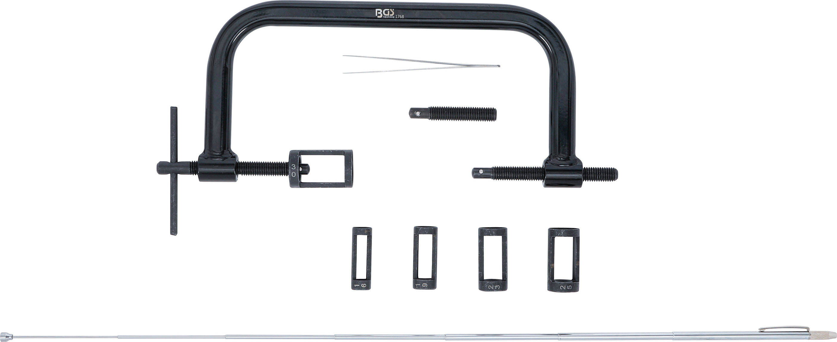 BGS TECHNIC Ventilfederspanner-Satz, 1768, 16-30 mm BGS TECHNIC Ventilfederspanner-Satz, 1768, 16-30 mm