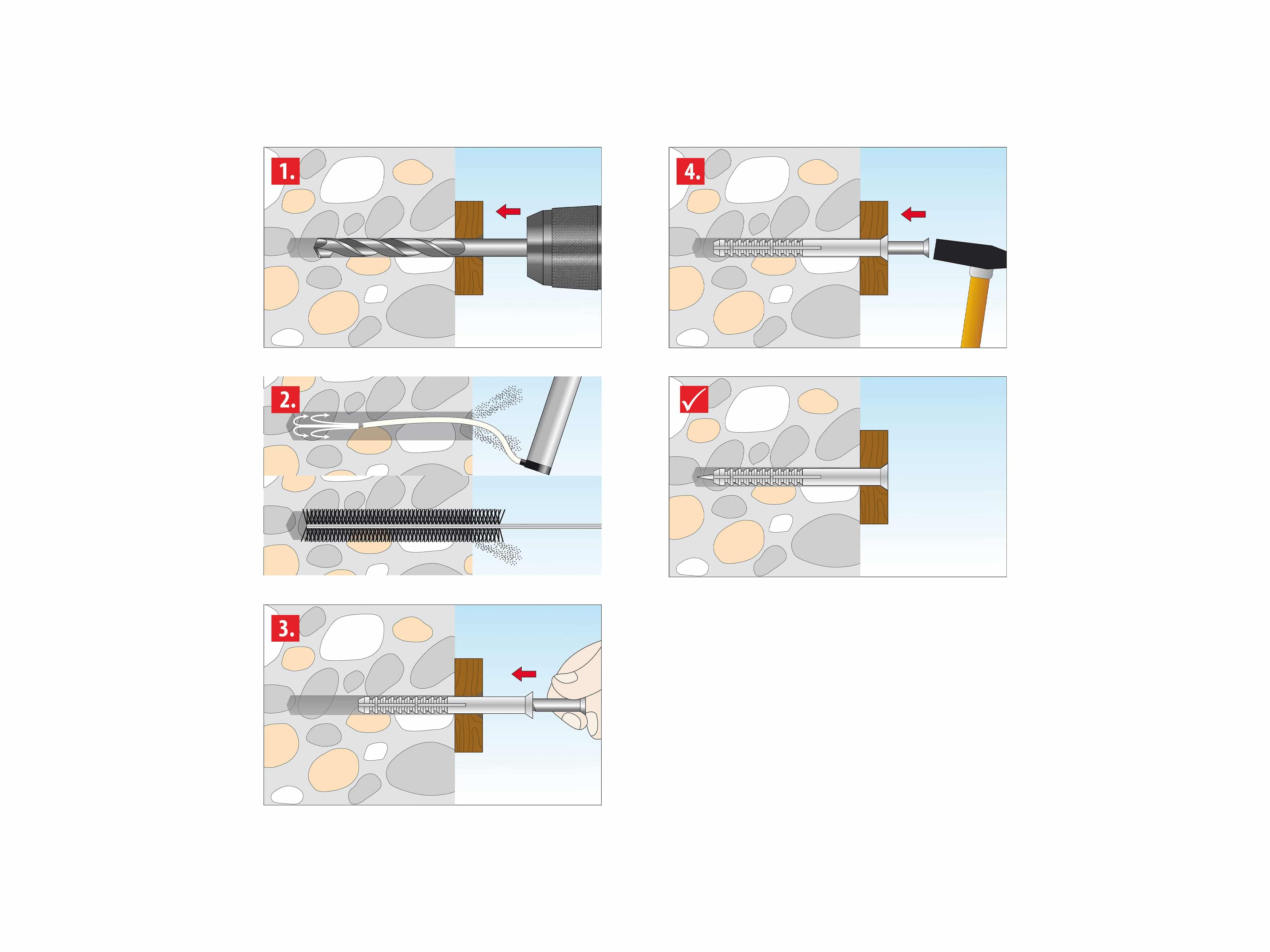 TOX Nageldübel Attack, 6x50 mm, 50 Stück