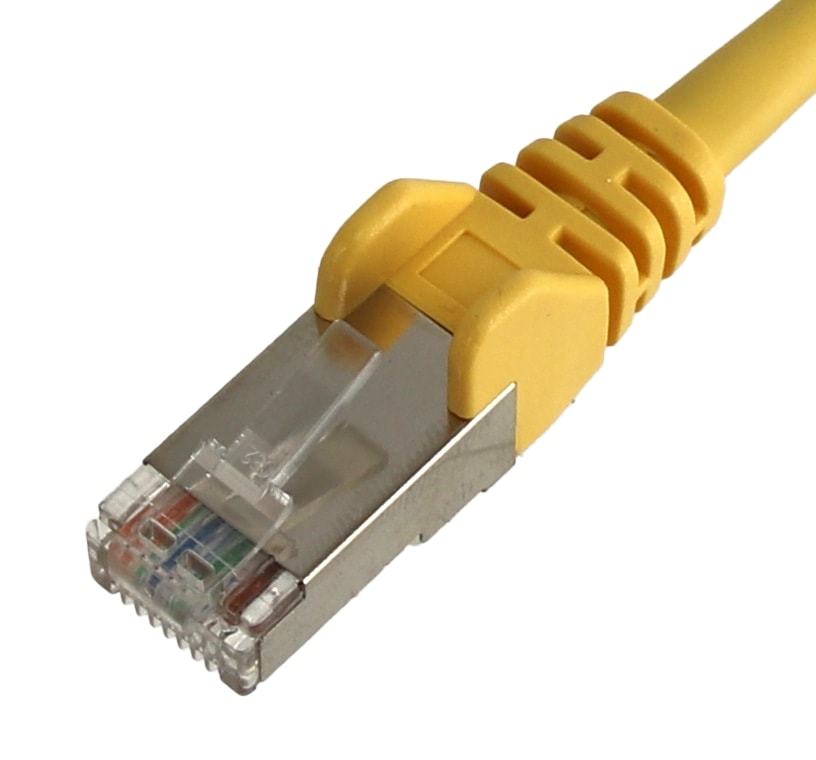 CAT.5E Patchkabel, 0,5 m, gelb, FTP