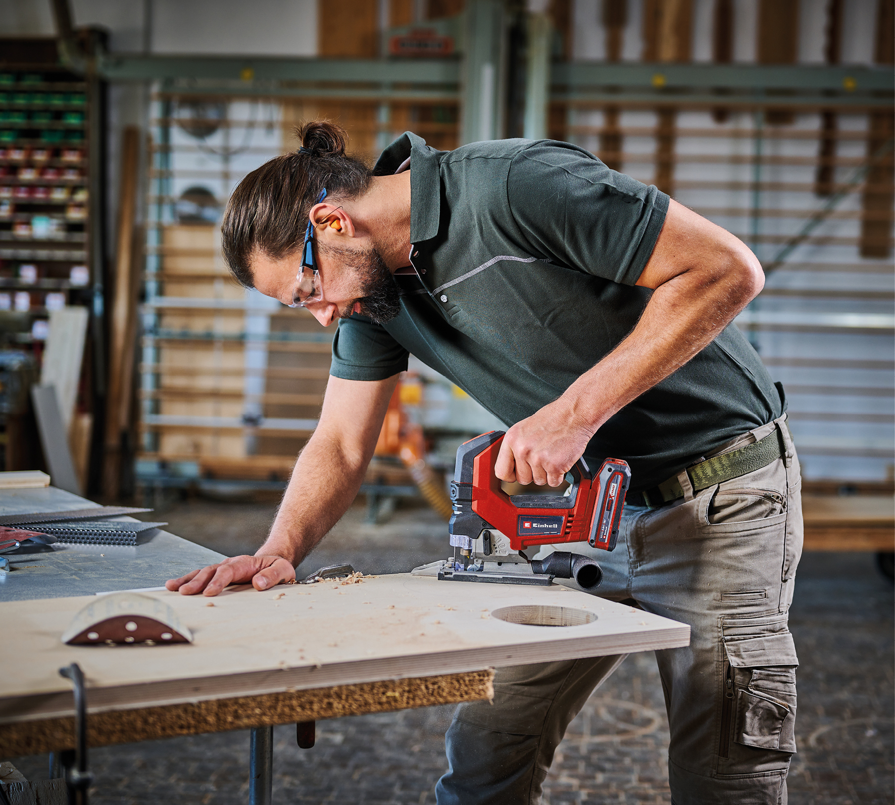 EINHELL PROFESSIONAL Akku-Stichsäge TP-JS 18/135 Li BL-Solo + E-Box Koffer S-F
