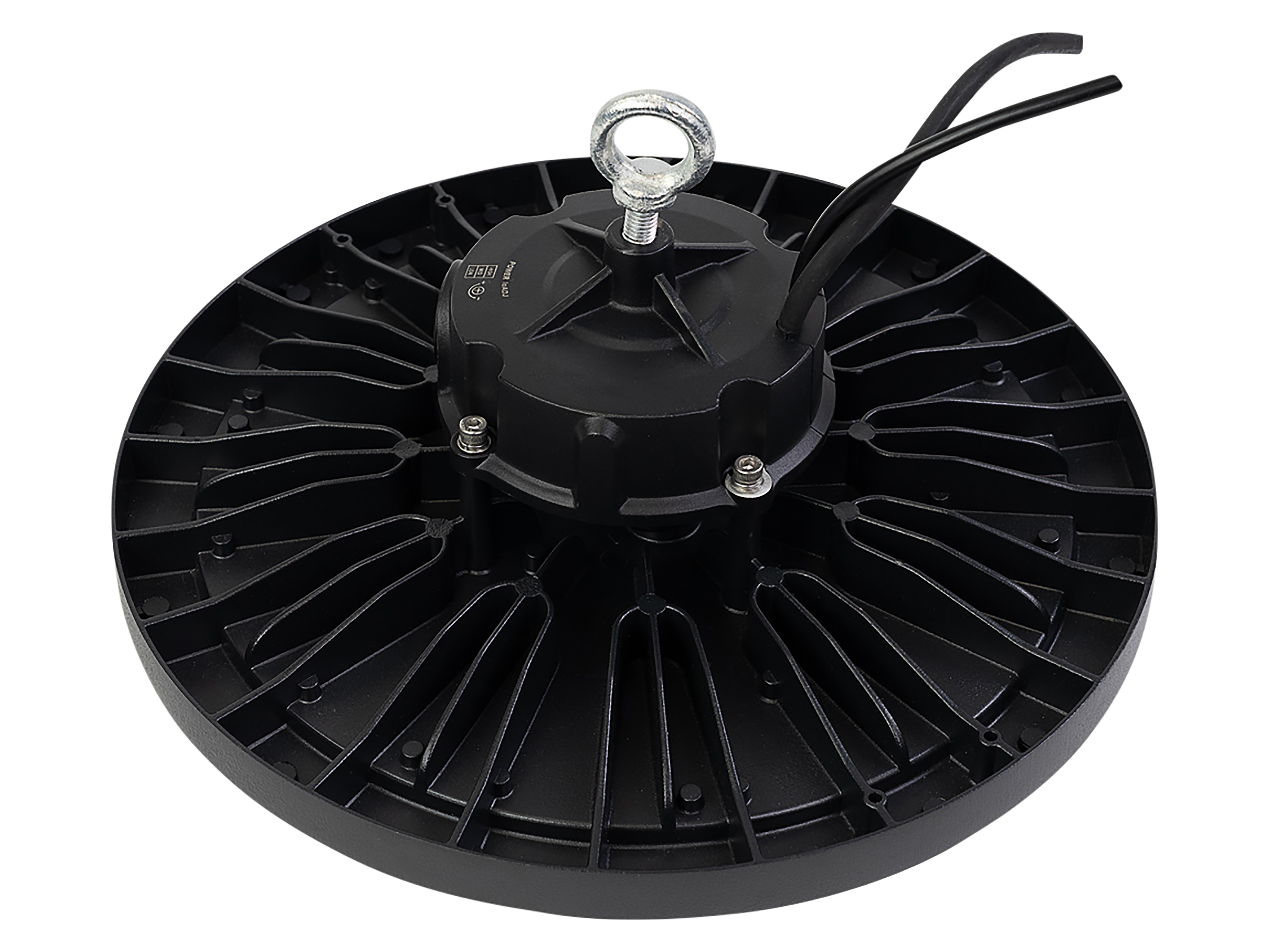 ENOVALITE LED-HighBay-Leuchte, UFO, 120...200 W, 4000 K, EEK: C, 19200...32000 lm, dimmbar, schwarz