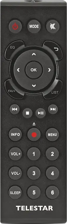 TELESTAR Digitalradio TOP 300, DAB+/UKW, Bluetooth, Holzoptik