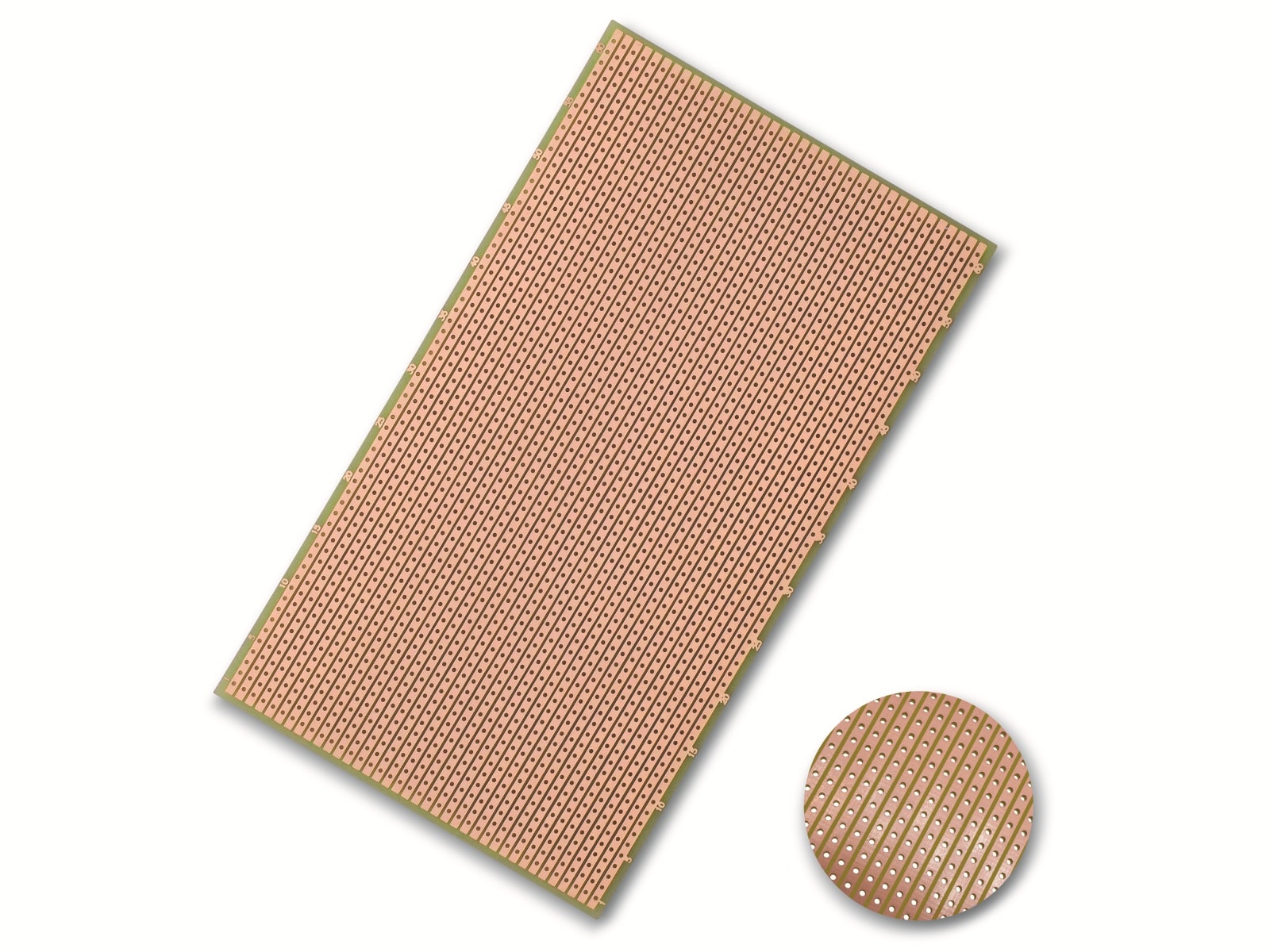 Streifenraster-Platine, FR4, Epoxyd, 160x100 mm