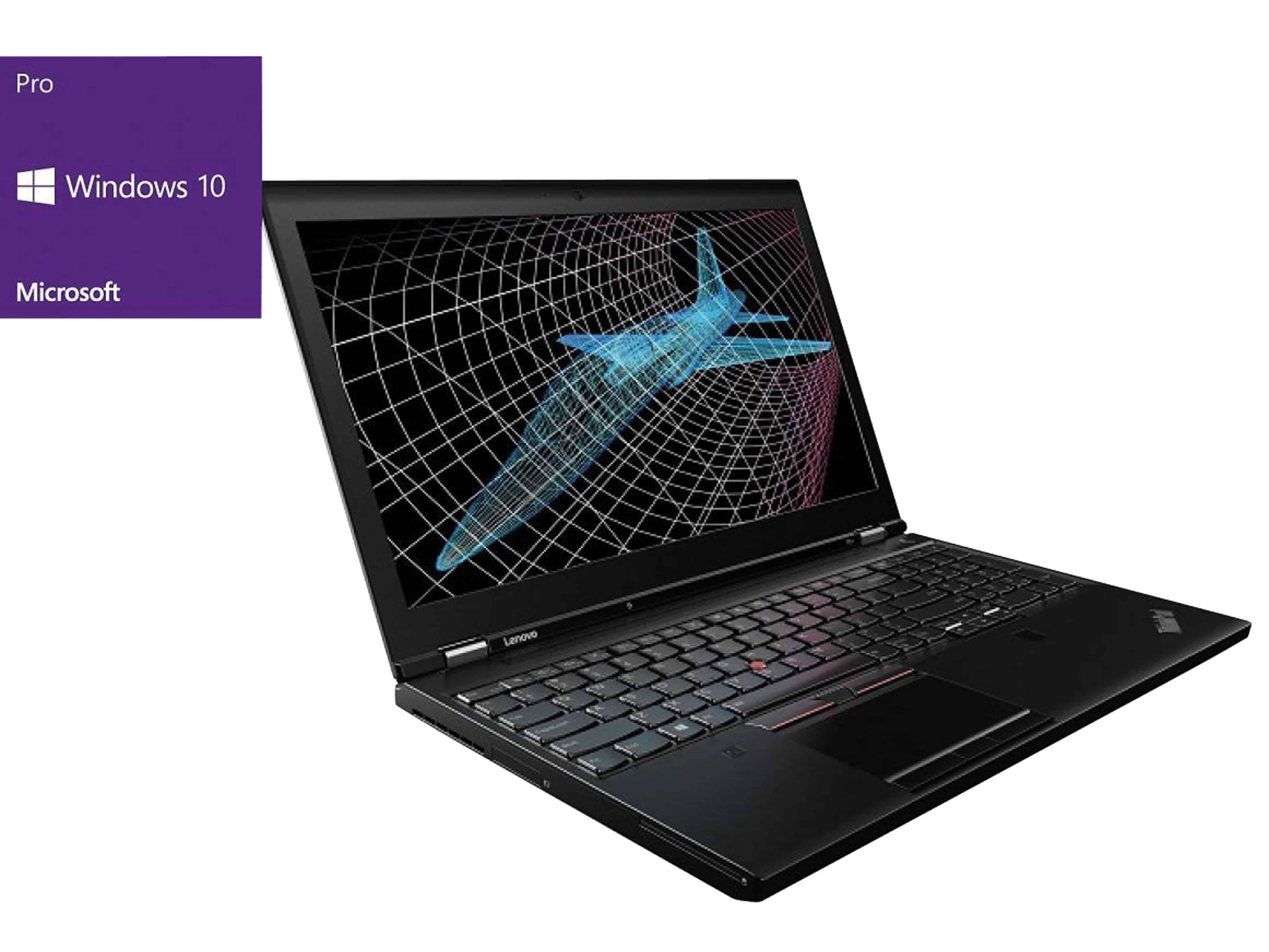 LENOVO Notebook ThinkPad P51, 15", Intel i7, 16GB, 512GB, Win 10Pro, Refurbished
