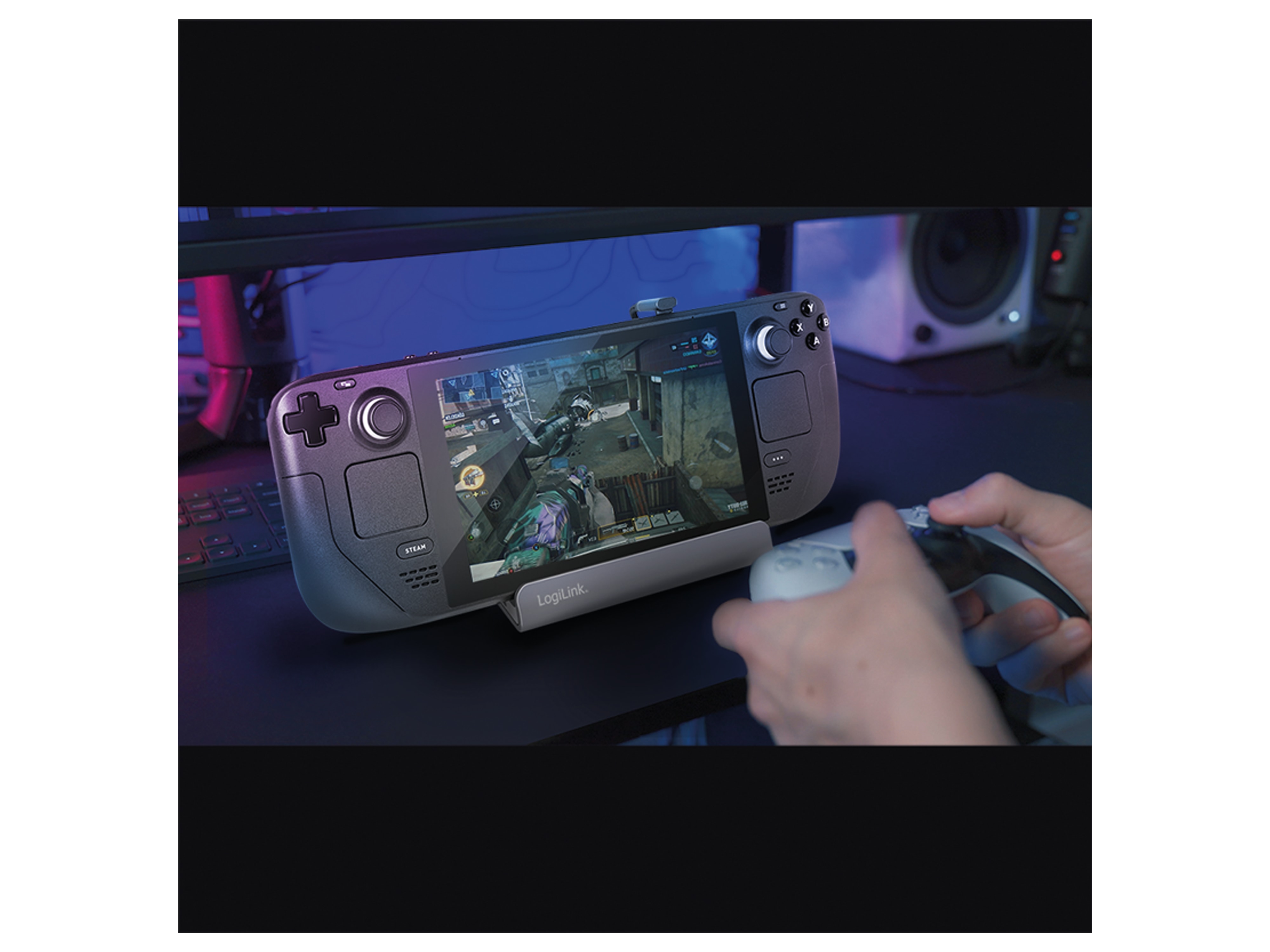 LOGILINK USB 3.2 Dockingstation UA0408, Gen1, 6-Port, USB-C PD, Aluminium-Silber