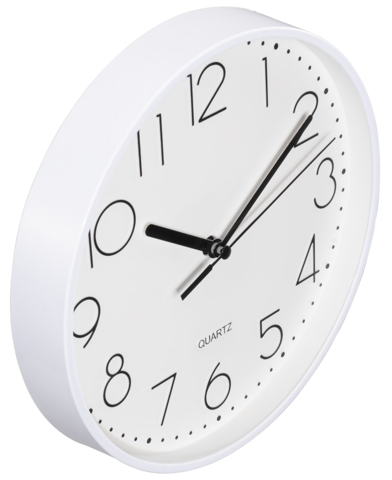HAMA Wanduhr "Salina", ohne Ticken, Ø 30cm, weiß HAMA Wanduhr "Salina", ohne Ticken, Ø 30cm, weiß