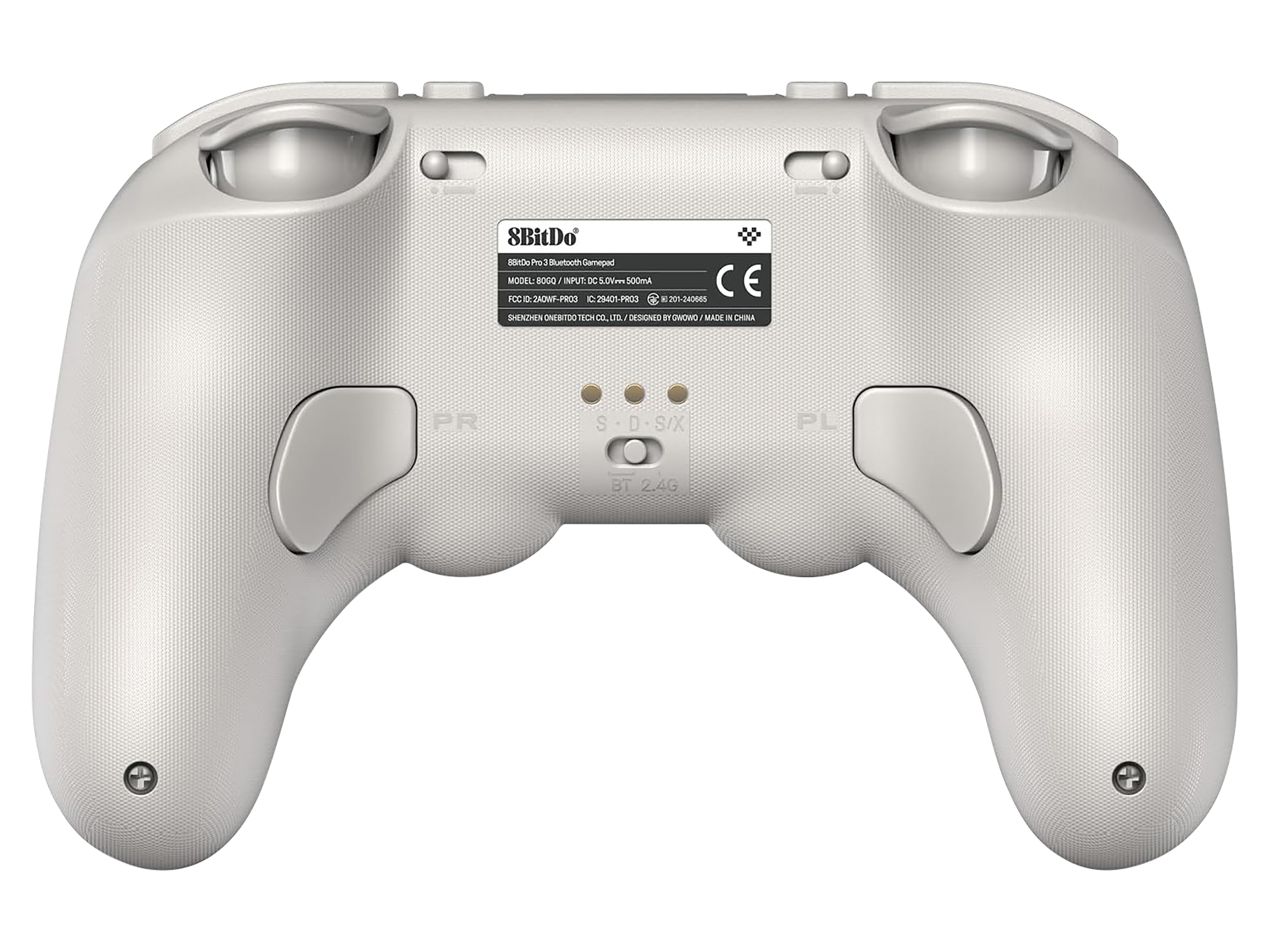 8BITDO Pro 3 Bluetooth Controller & Dock, hellgrau
