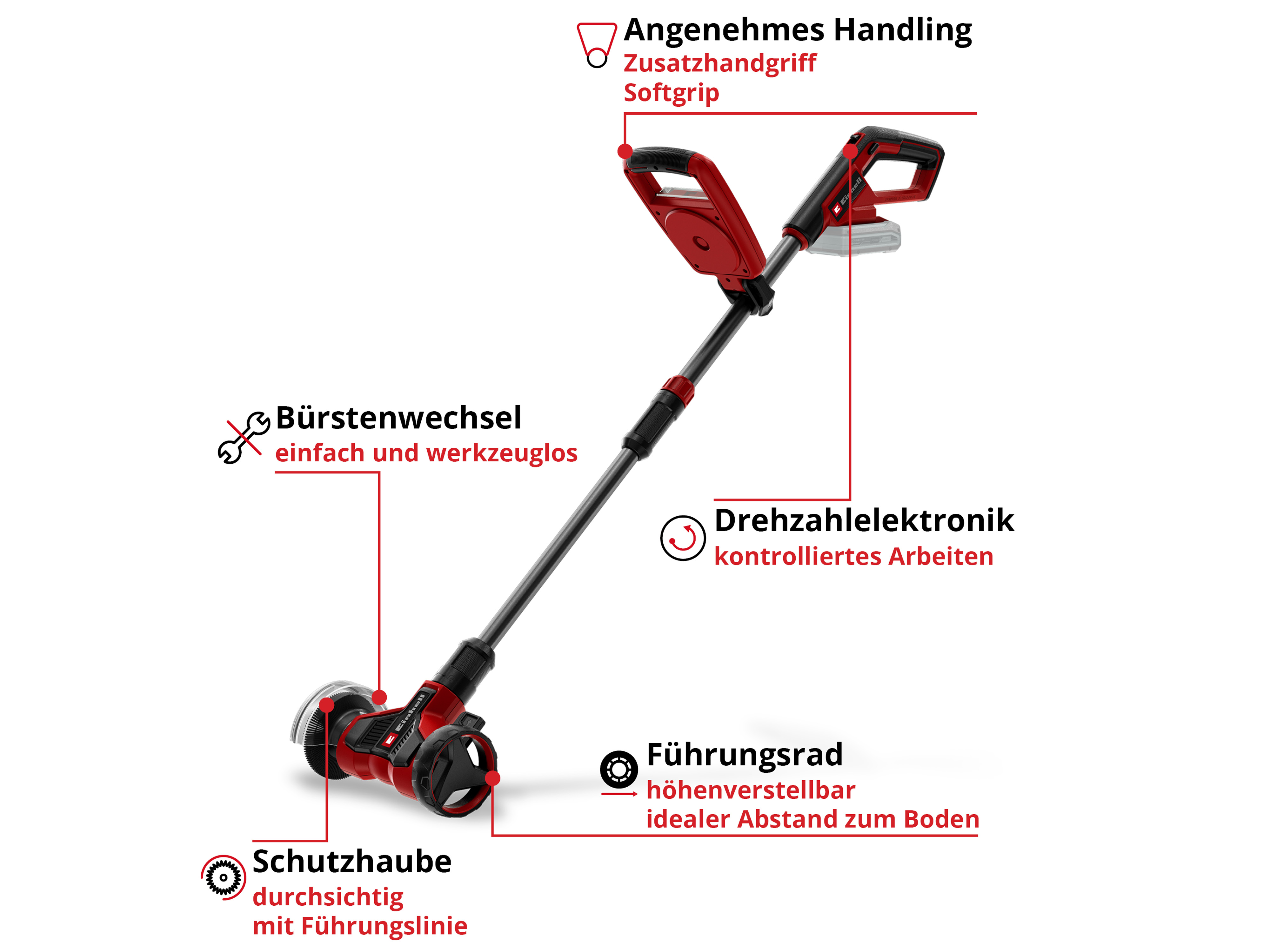 EINHELL Akku-Fugenreiniger GE-CC 18/110, Li E - Solo, 3424070